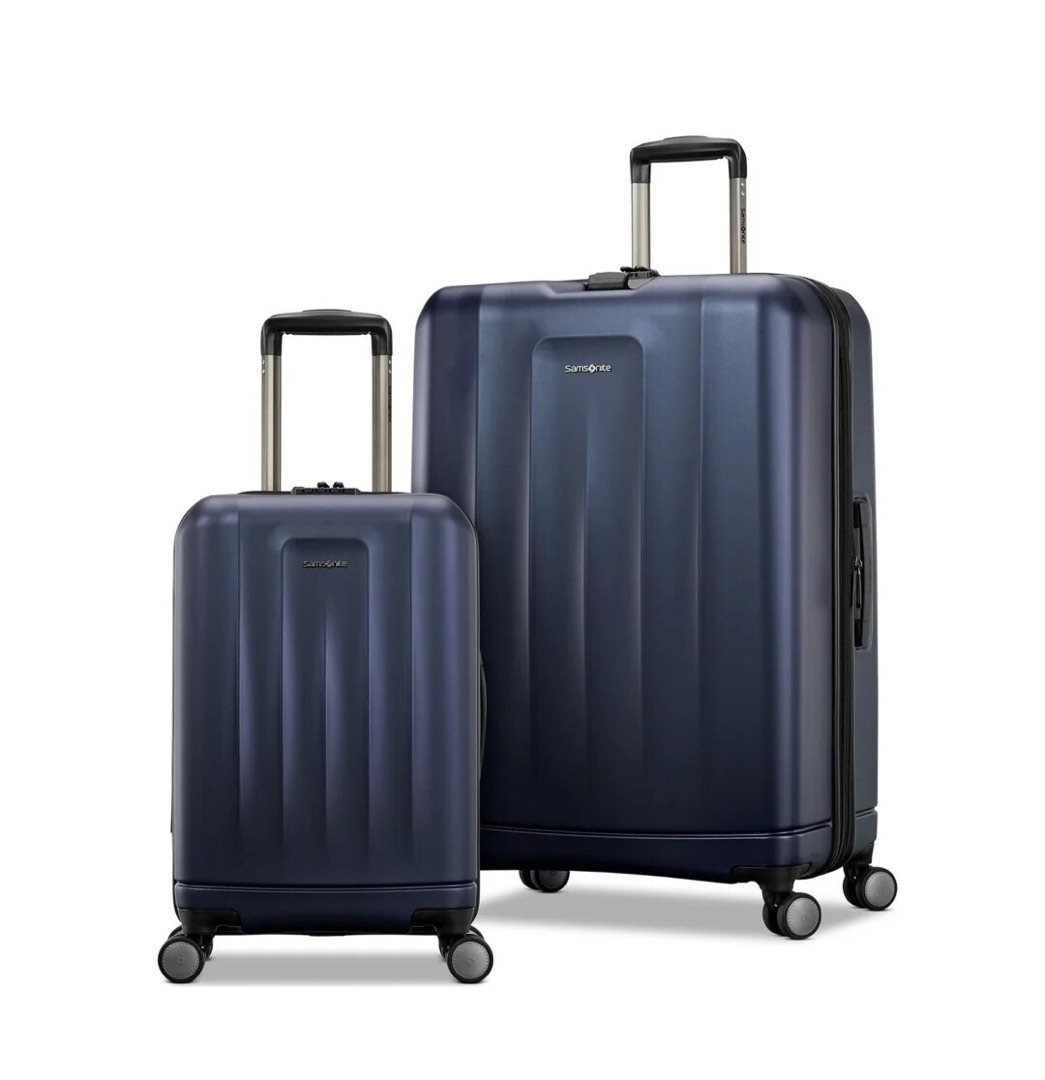 Samsonite Ridgeway Hardside 2-Piece Luggage Set, Navy, Lightweight durable 