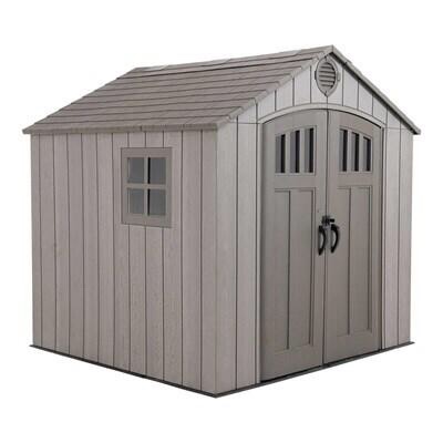 LIFETIME 8 FT. X 7.5 FT. OUTDOOR STORAGE SHED