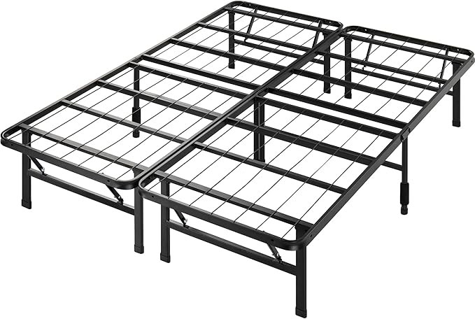 ZINUS SmartBase Tool-Free Assembly Mattress Foundation, 14 Inch Metal Platform Bed Frame, No Box Spring Needed, Sturdy Steel Frame, Underbed Storage, King 80"L x 60"W x 14"H 