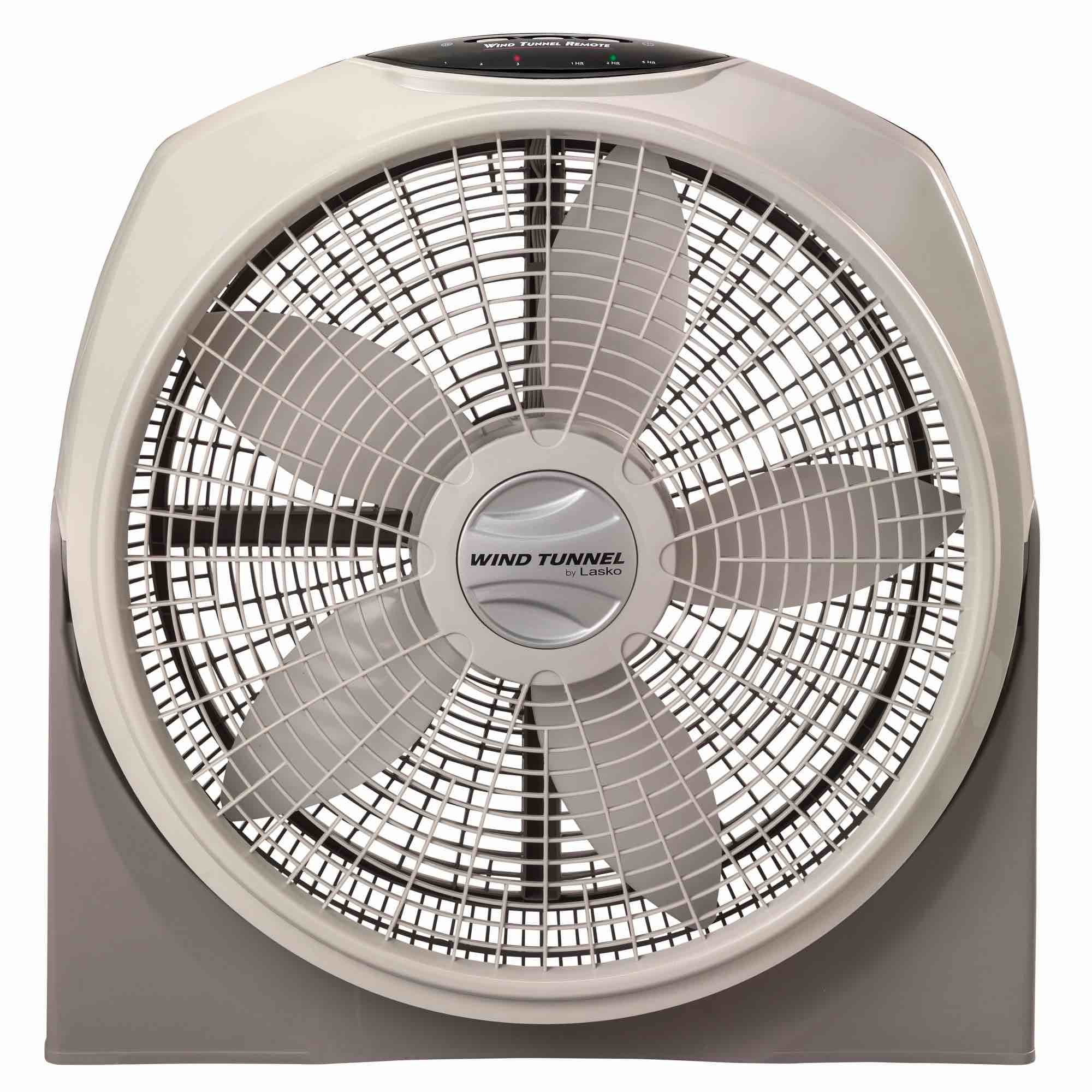 Lasko Wind Tunnel 20" 3-Speed Floor Fan with Remote Control, Gray, A20700