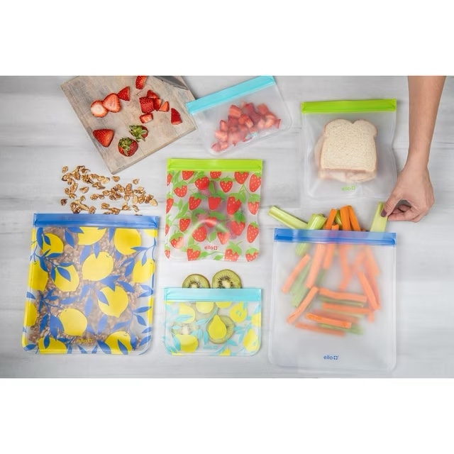 Ello Reusable Food Storage Bags, 12PK