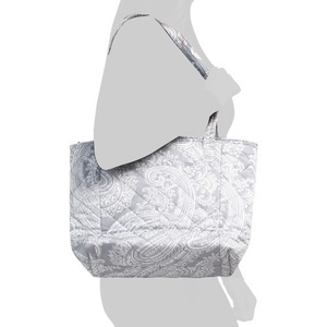 VERA BRADLEY PERFORMANCE TWILL Small Tote Cloud Grey Paisley NWT