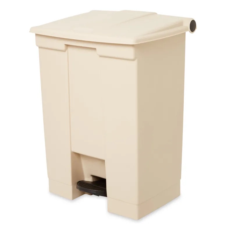 Rubbermaid FG614500BEIG 18 gal Step-On Container - Beige