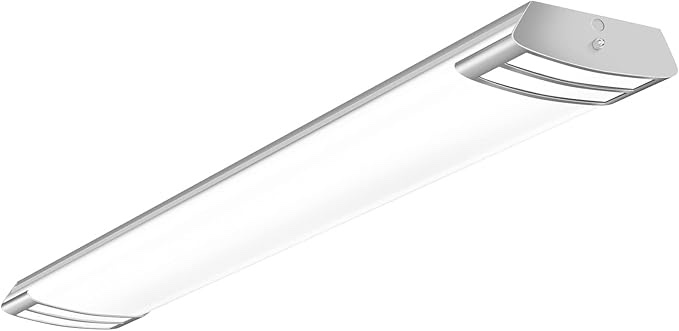 ANTLUX NTLUX 4FT LED Flush Mount Puff Lights, 40W 4500LM, 5000K Daylight White, 48 Inch Linear LED Kitchen Ceiling 