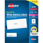 Avery Easy Peel Address Labels, Permanent Adhesive, 1" x 2-5/8", 3750 Labels