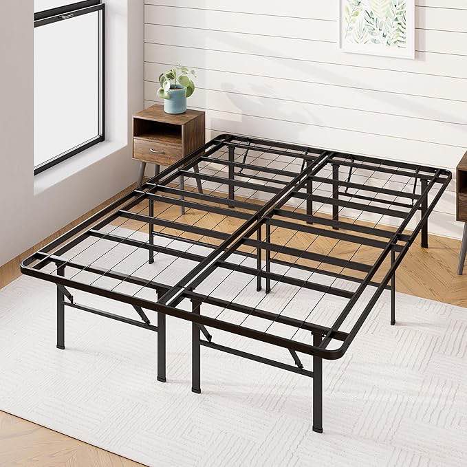 ZINUS SmartBase Heavy Duty Mattress Foundation, 14 Inch Metal Platform Bed Frame, No Box Spring Needed, Sturdy Steel Frame, Underbed Storage, King