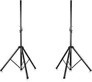 PYLE Universal tripod stand for DJ speaker whith adjustable height, made of sturdy and durable steel