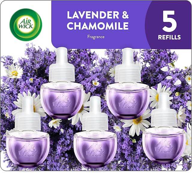 6 Air Wick Scented Oil Air Freshener Refills. Lavender & Chamomile