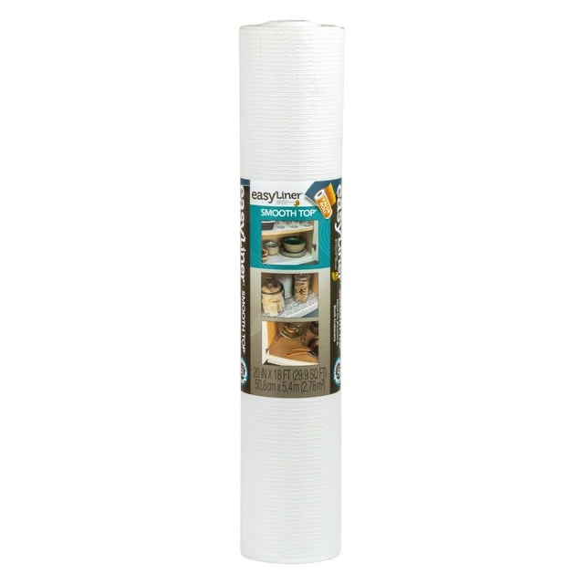 EasyLiner Smooth Top Shelf Liner  White  20 in. x 18 ft. Roll