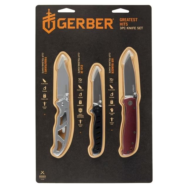Gerber 3 pc. Greatest Hits Folding Knife Set 