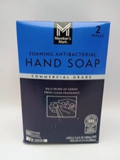 2 Refills Members Mark Commercial Foaming Antibacterial Hand Soap