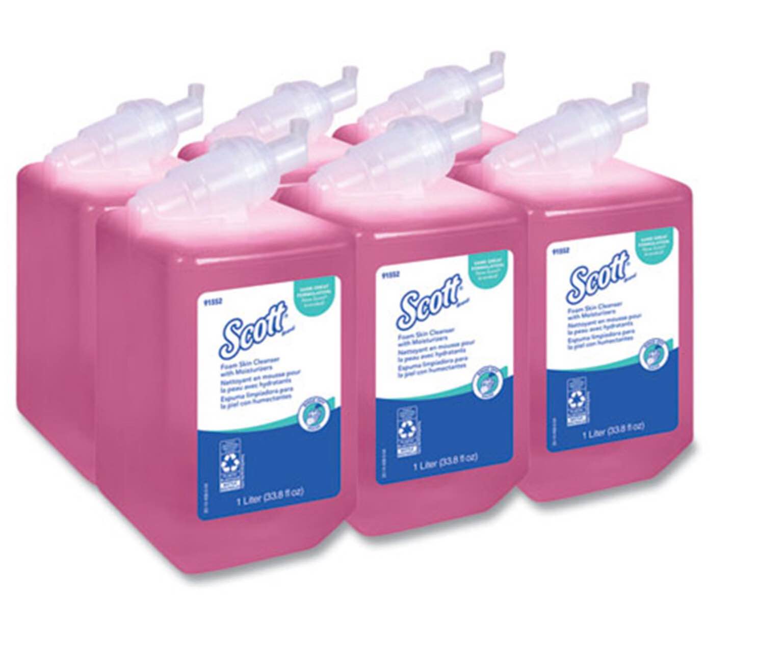 Pro Foam Skin Cleanser with Moisturizers, Light Floral, 1,000 mL Bottle, 6/Carton