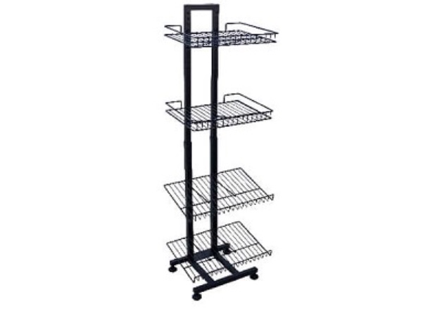 Wire Floor Rack With Adjustable Height