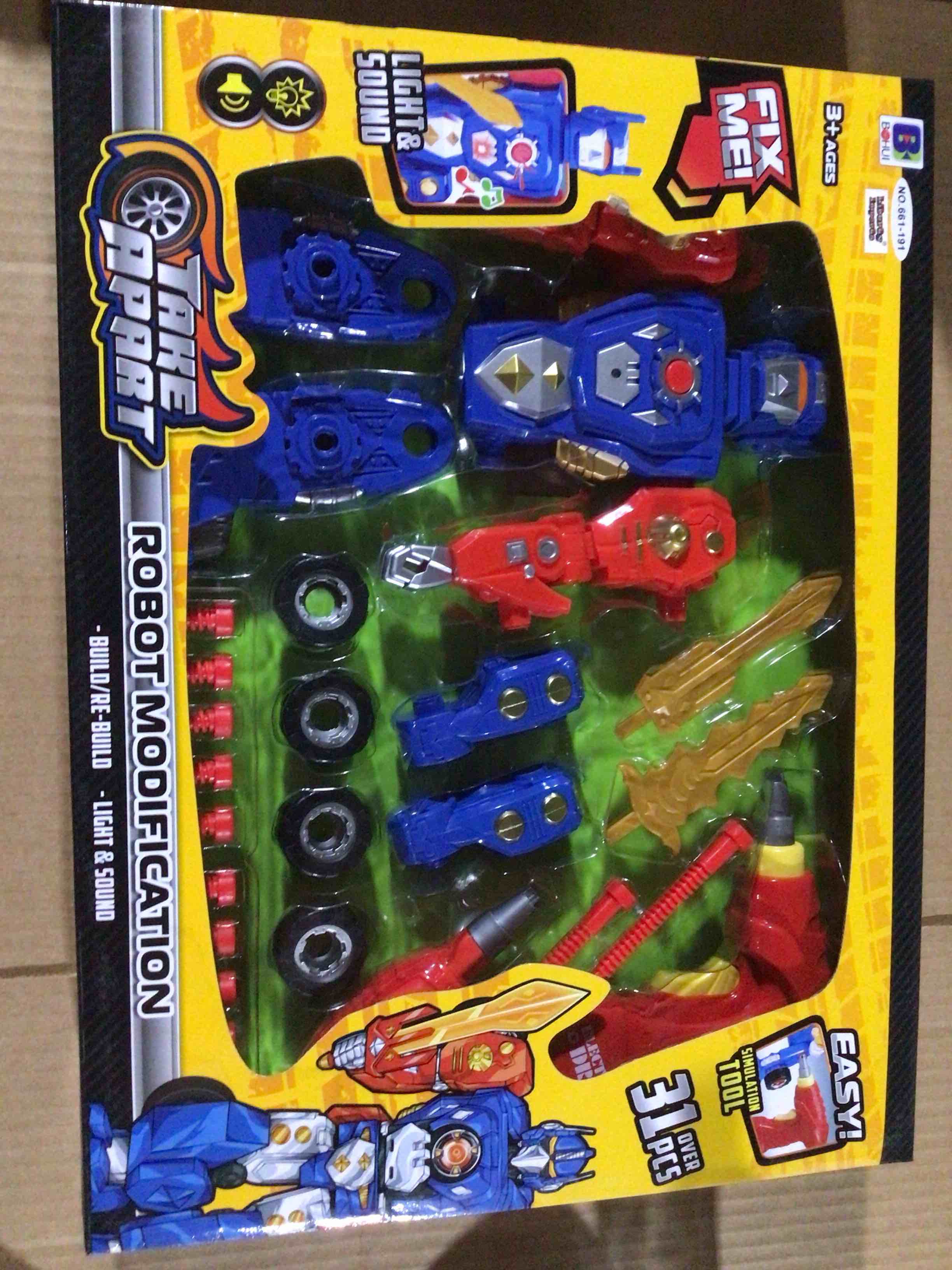 Condition photo showing item condition for toy of robot modification 31 pcs
