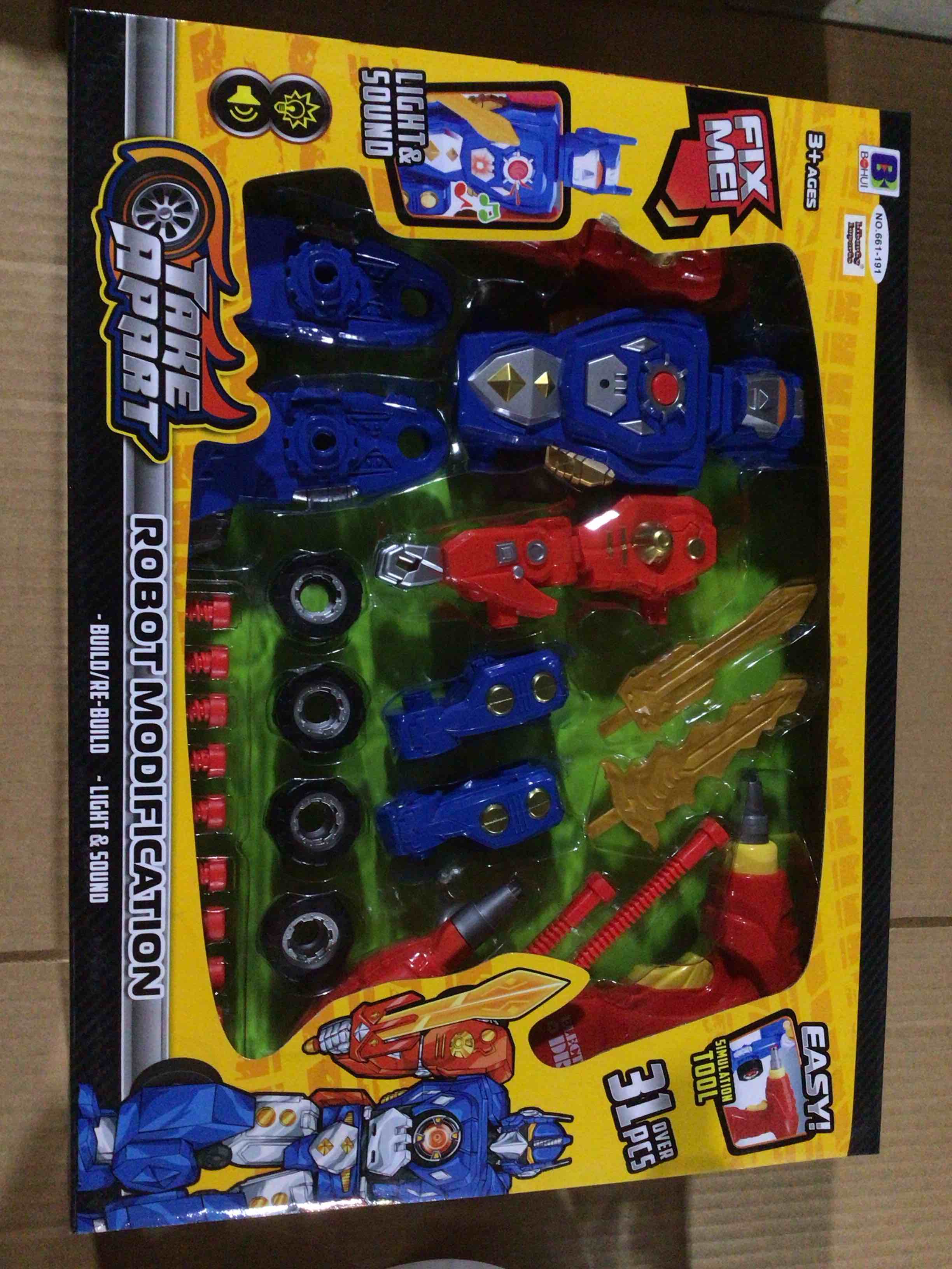 Condition photo showing New/Like New for toy of robot modification 