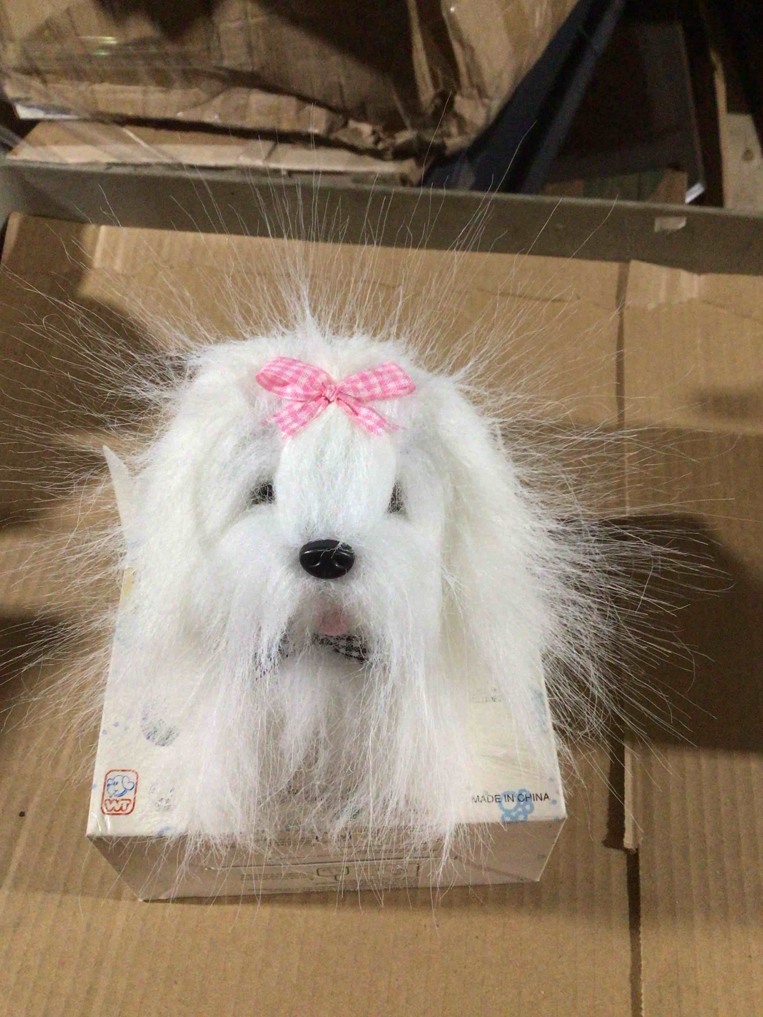 Magnificent Maltese - white animated plush pet , toiletry brush interactive toy ,toddler18 months 