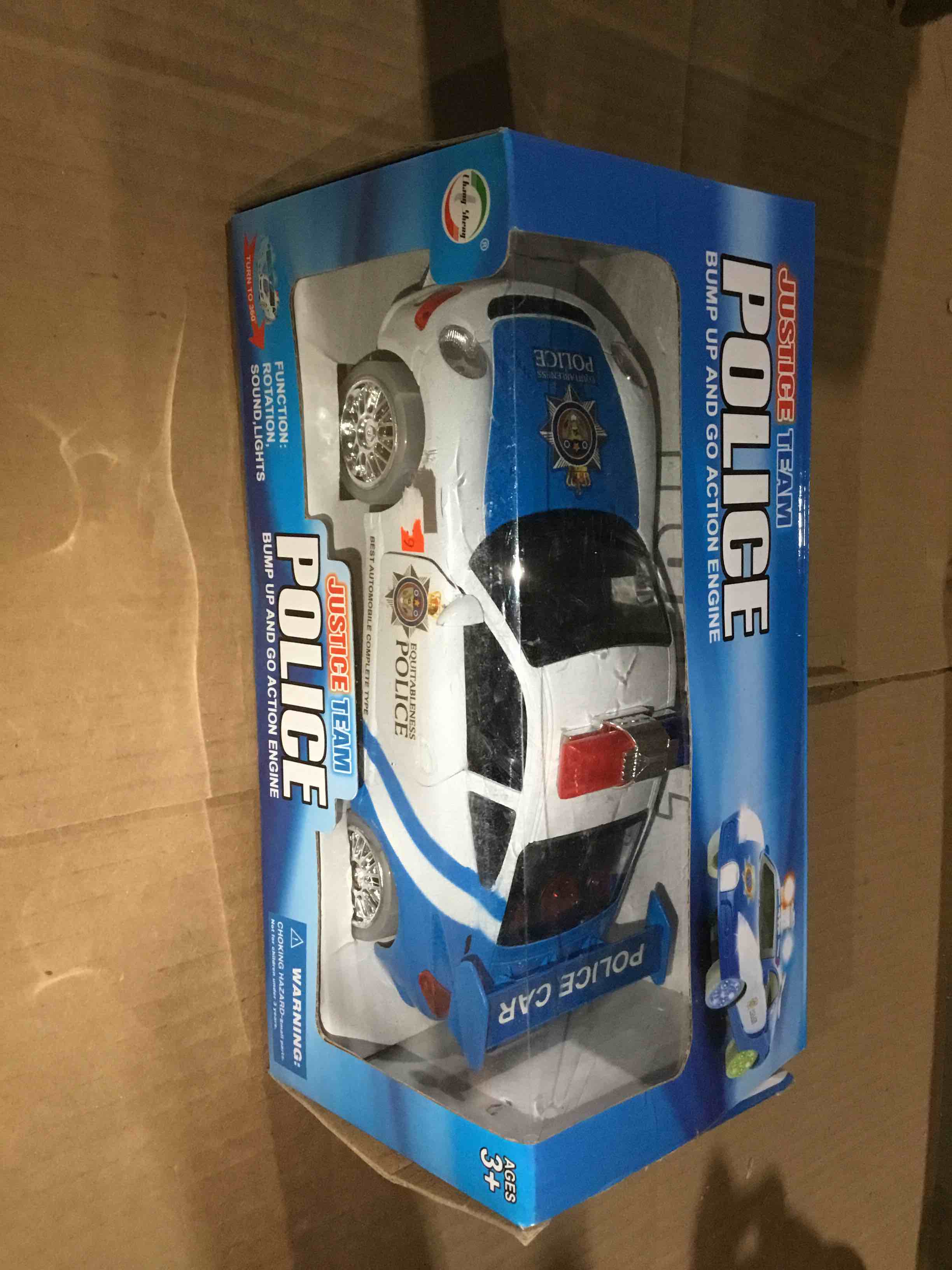 Condition photo showing Good Condition for toy of police , function Rotacion , sound ,lights