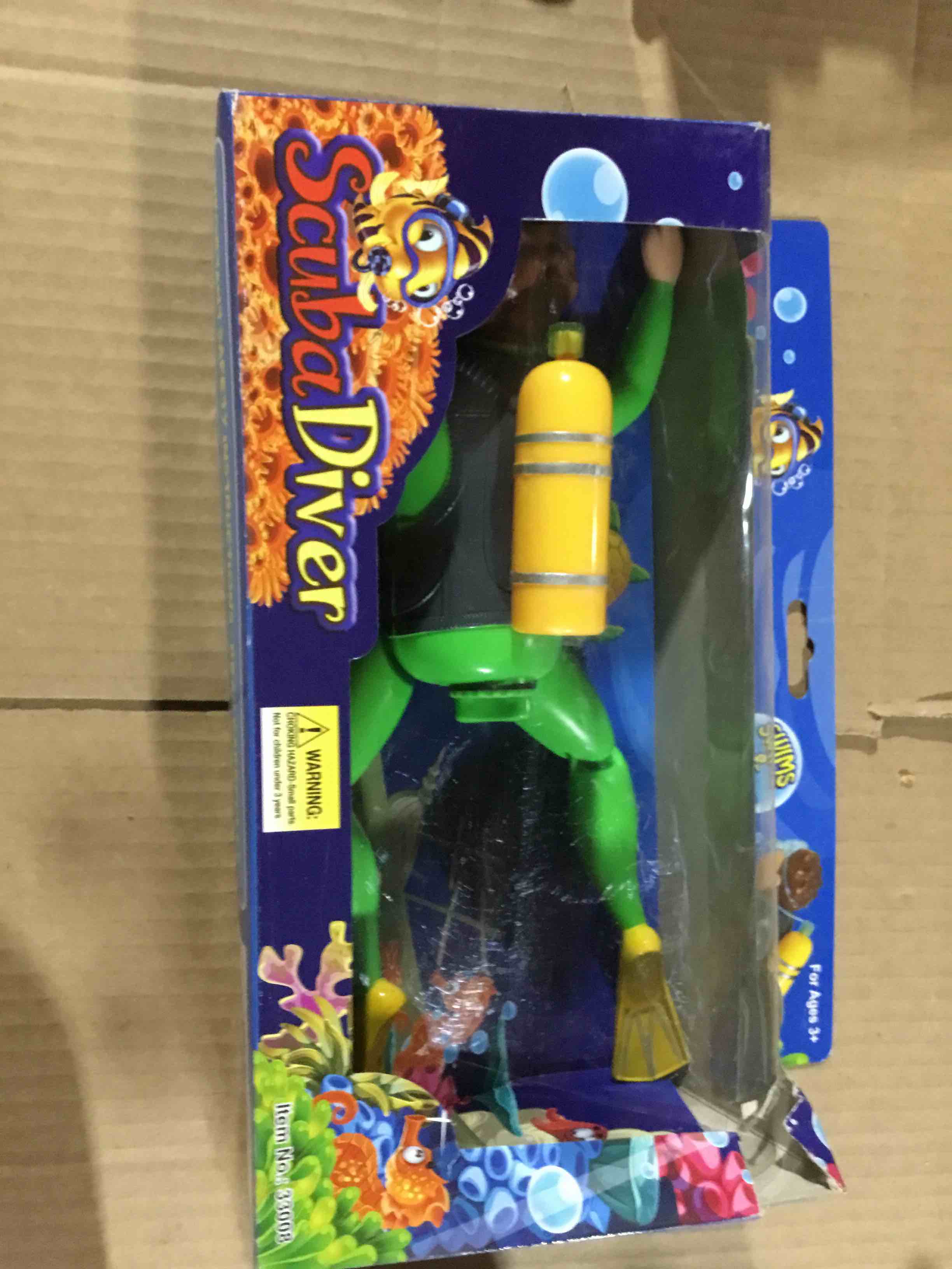Condition photo showing As Is for toy of  scuba  divers for children 