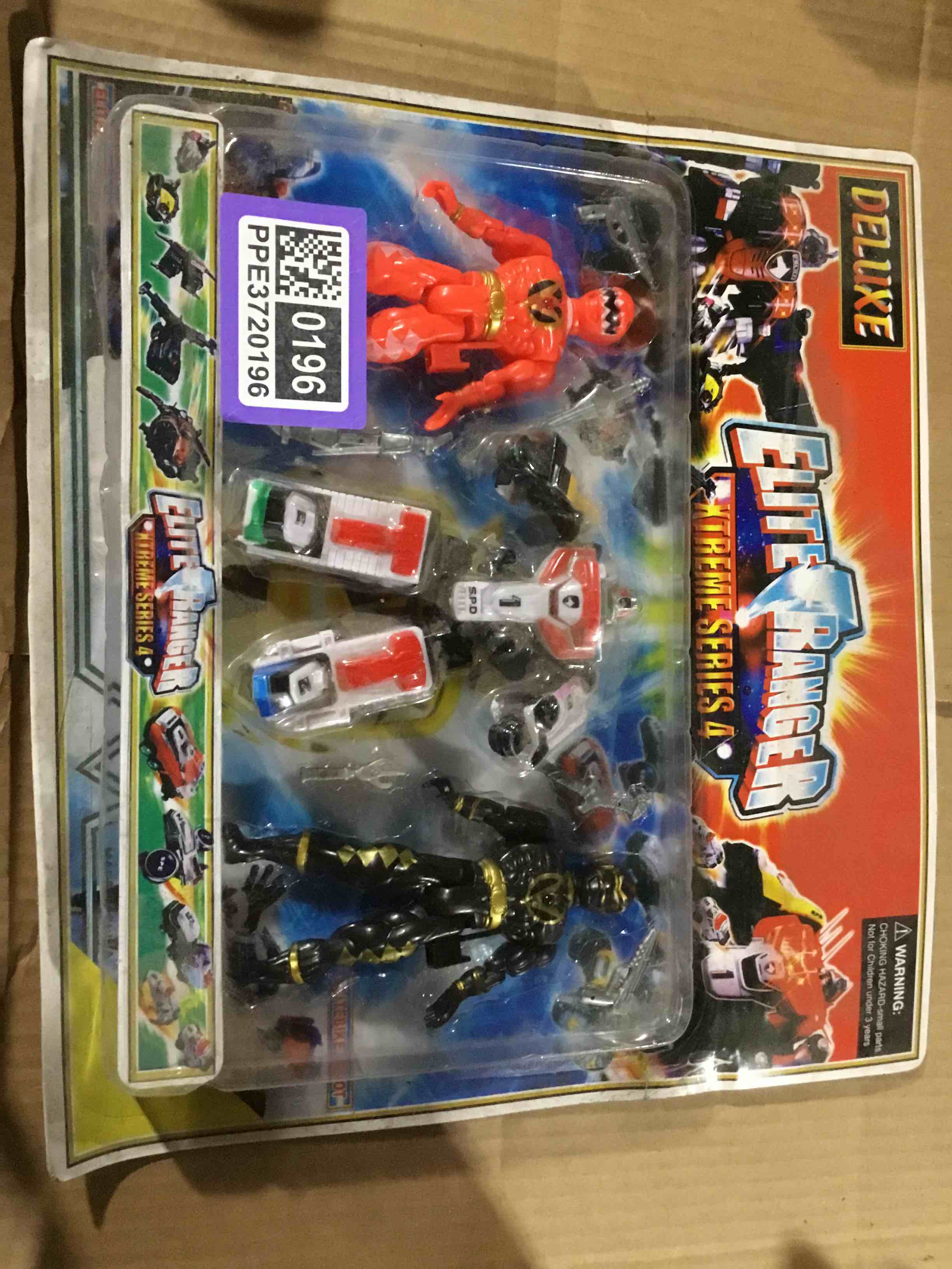 Condition photo showing Good Condition for Toy is a set of actions figures based on the power rangers franchise 