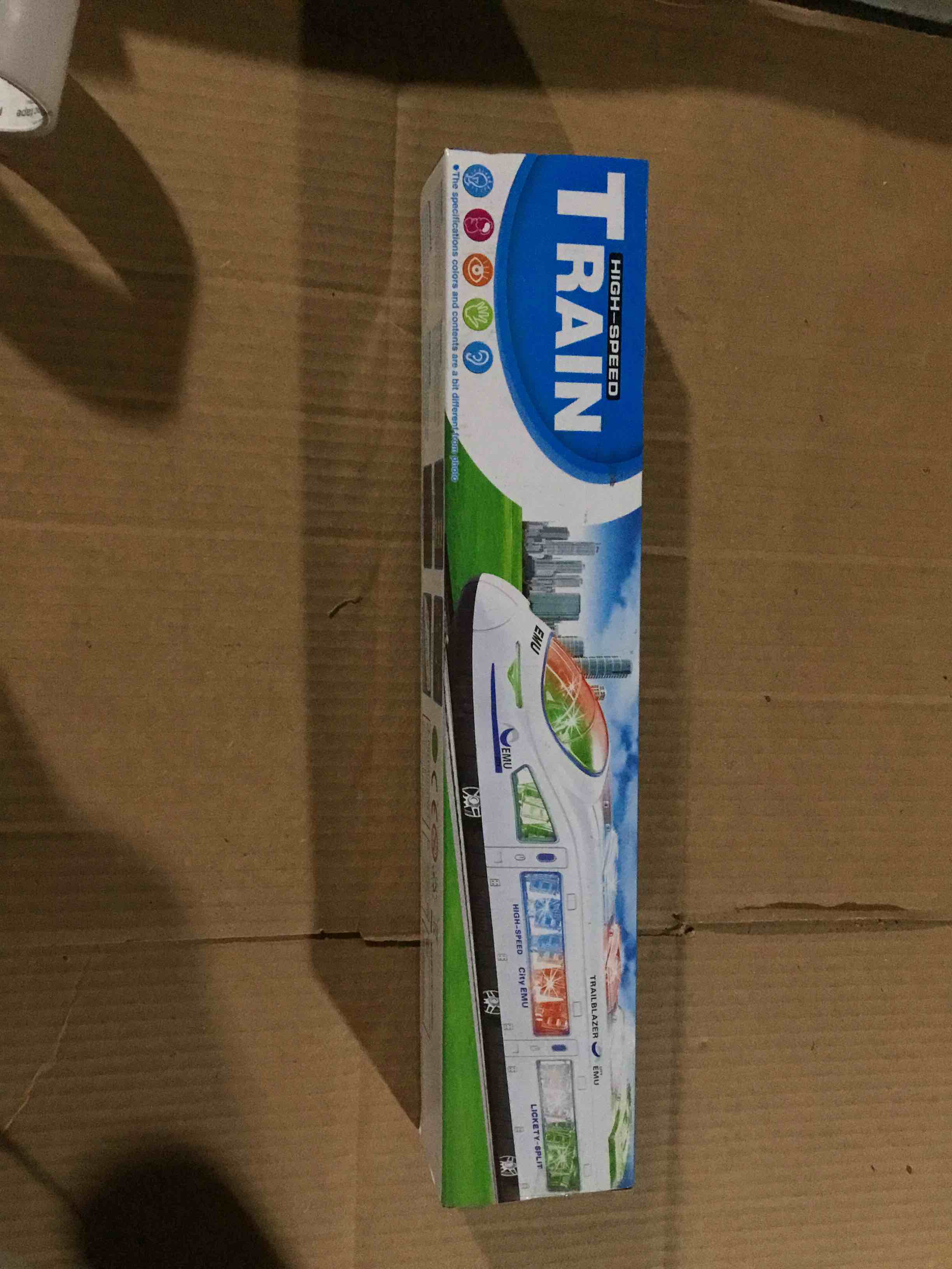 Condition photo showing New/Like New for Generic high - speed electric toy train, often identified by text on its  packaging as a high speed train or a model