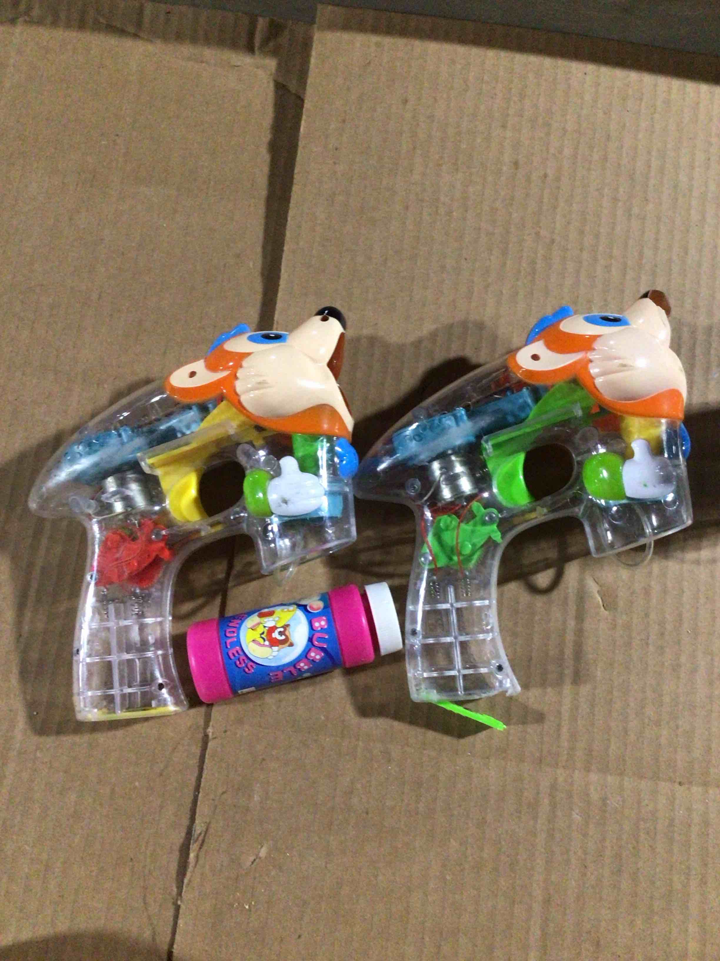 Condition photo showing As Is for Bubble gun ( bubble gun) toy with led lights