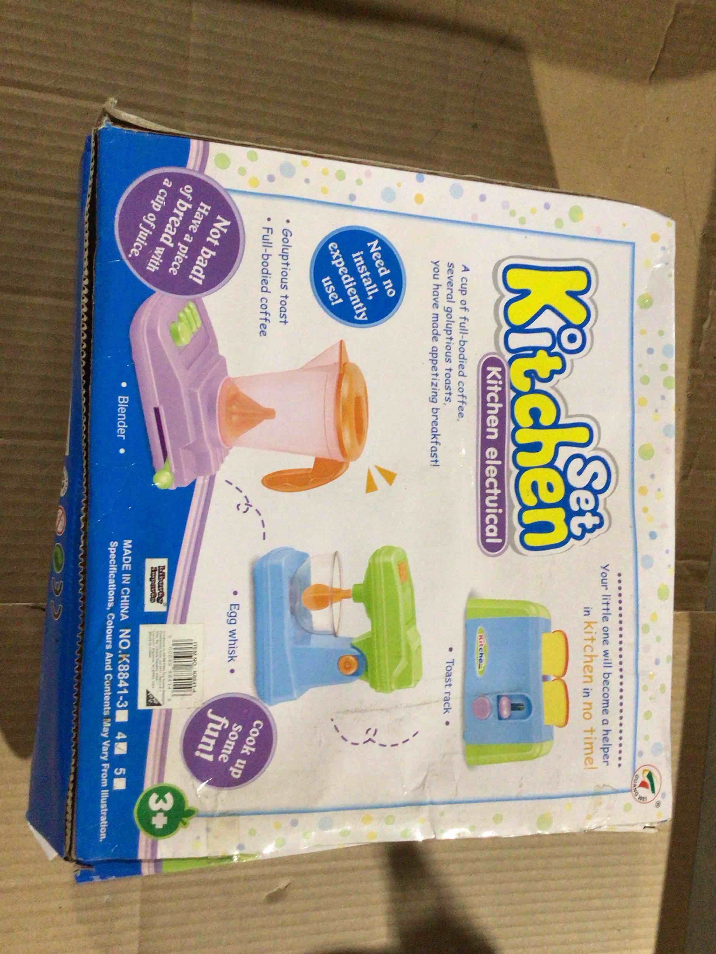 Condition photo showing Good Condition for Liberty Imports Kitchen Appliances Toy for kids - Mixer, Toaster, Kettle, Cups & Utensils Set