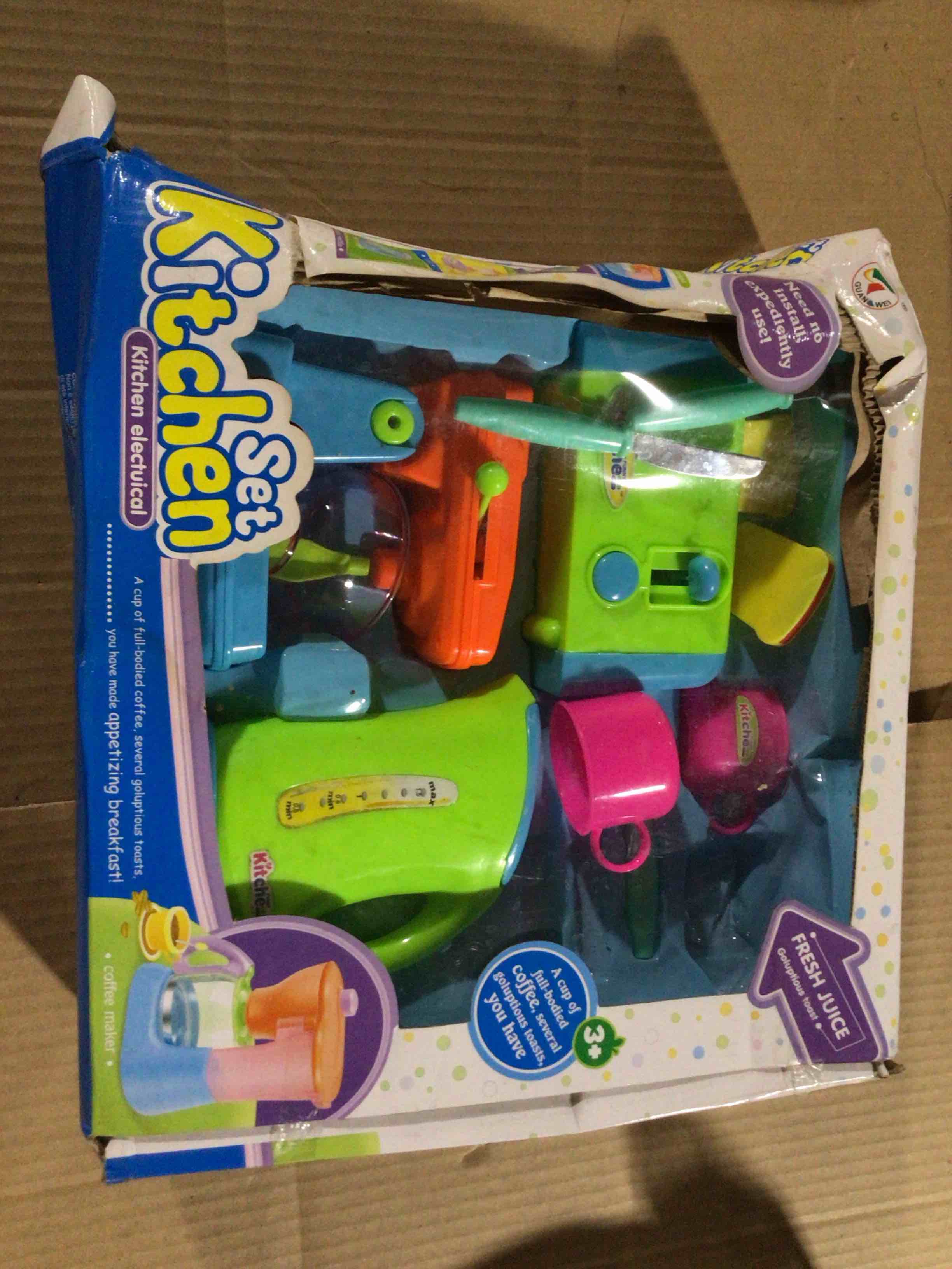 Liberty Imports Kitchen Appliances Toy for kids - Mixer, Toaster, Kettle, Cups & Utensils Set