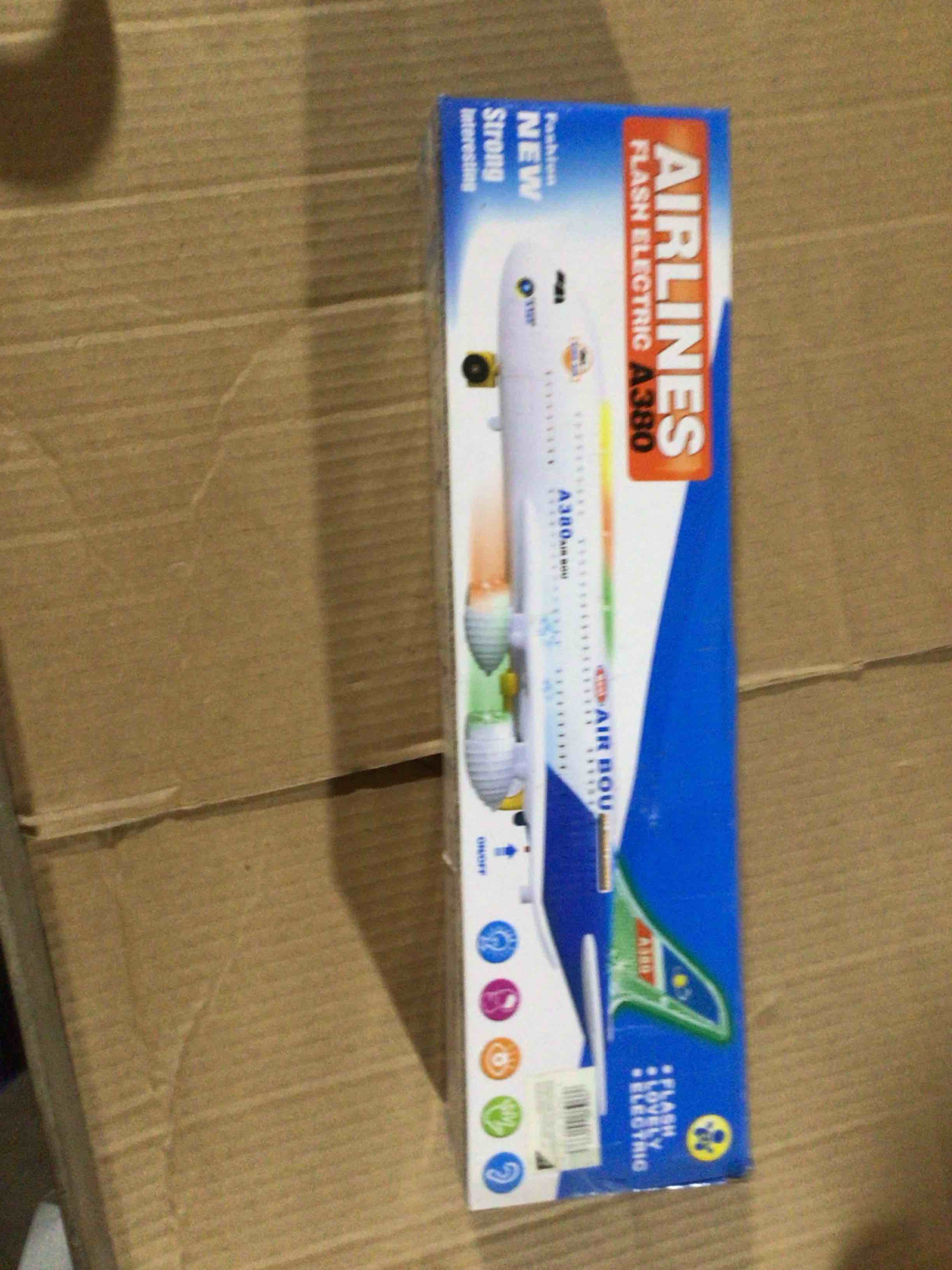 Electric toy plane Airlines flash electric A380