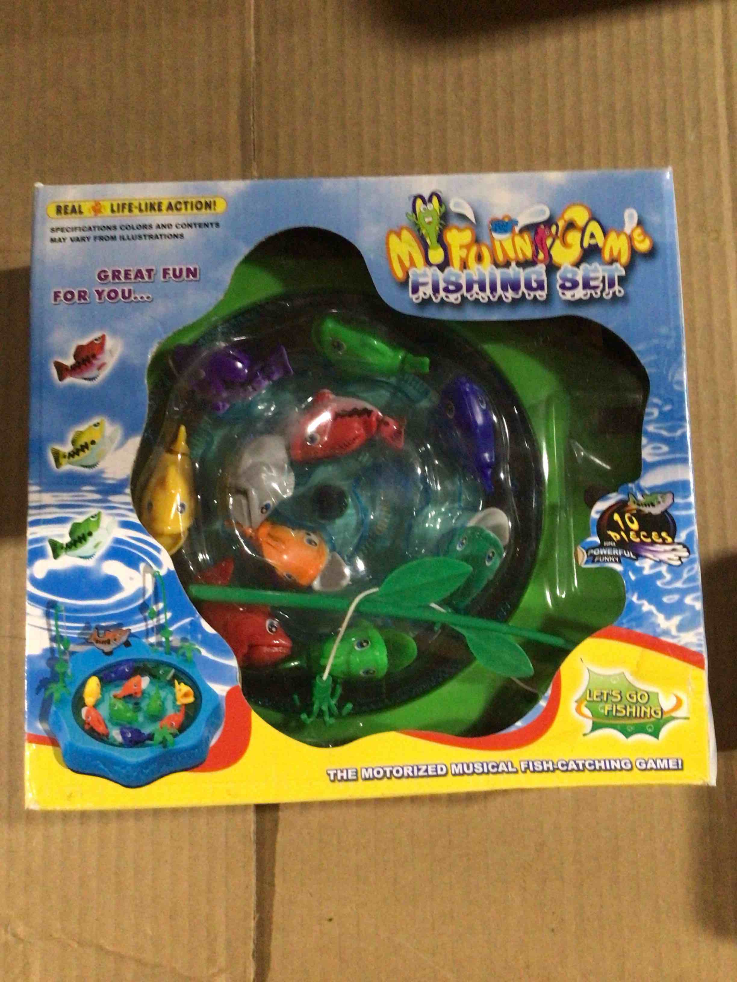 Condition photo showing New/Like New for Spinning toy is designed for children to use rods to catch fish