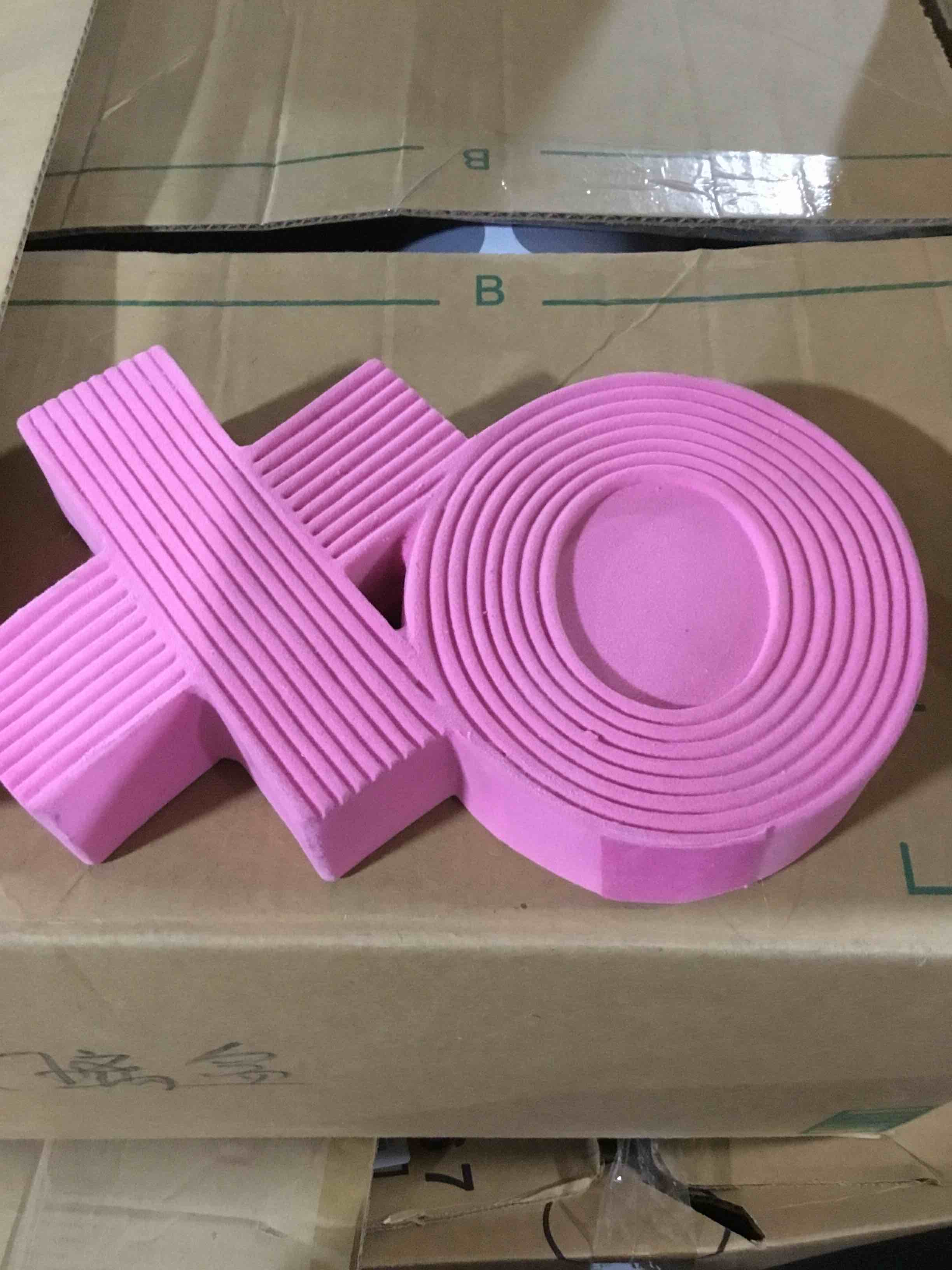 Target Spritz Valentine's Day XO Flocked Pink Valentines Decor (NEW)