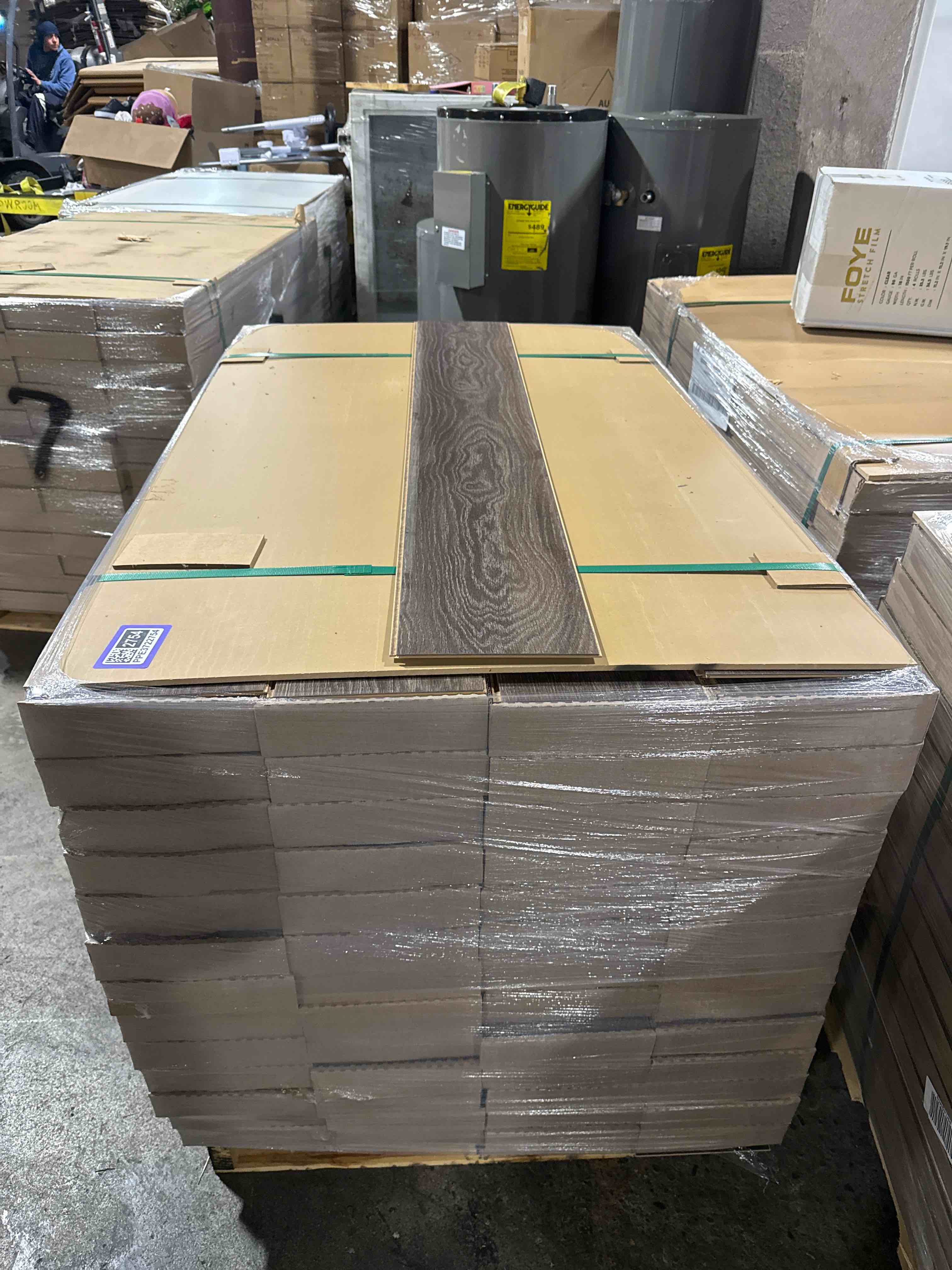 1376 sq ft of 7.75” x50.75” laminate flooring your bid per sq ft 