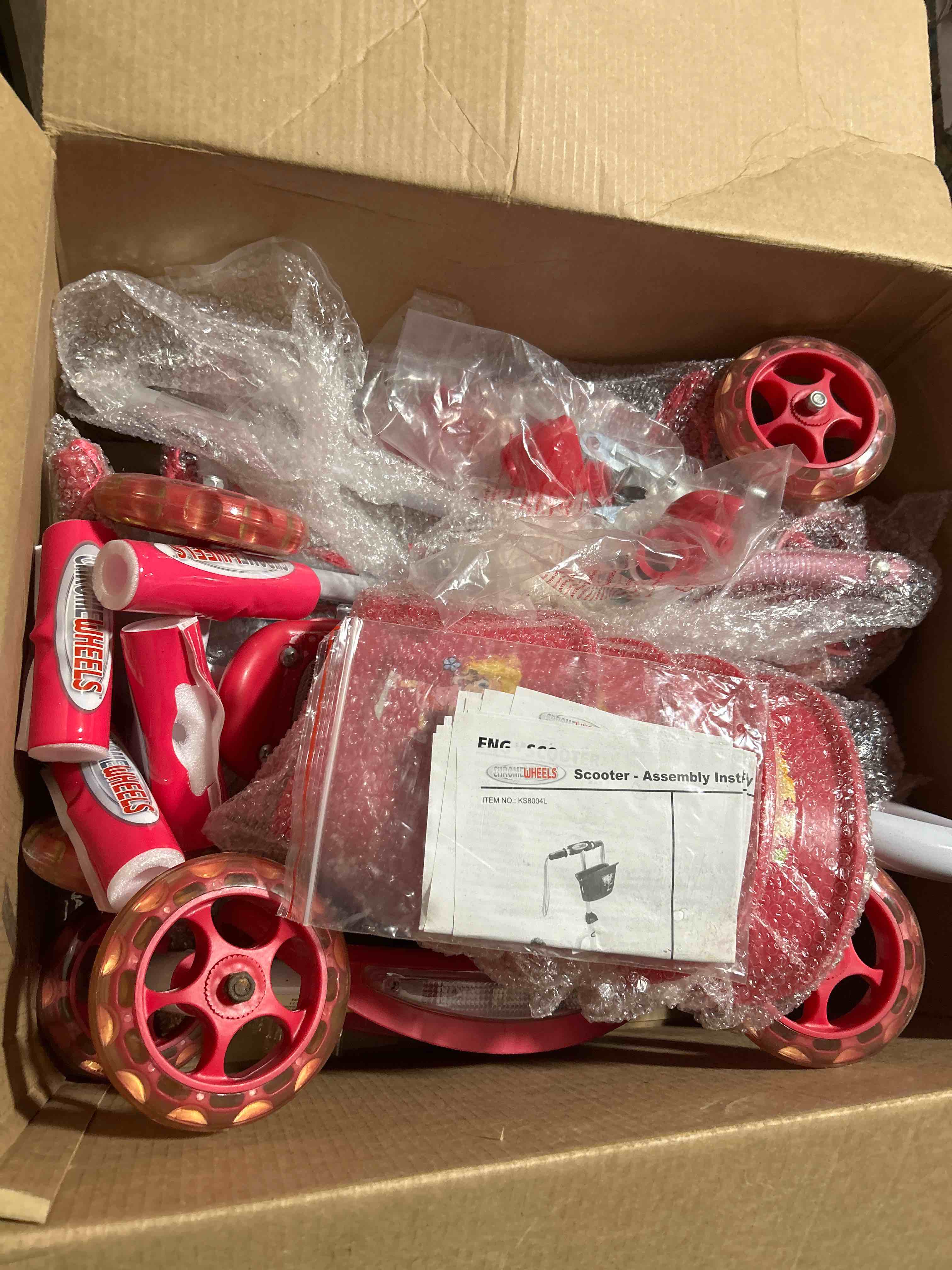 chrome wheels scooter ks8004l