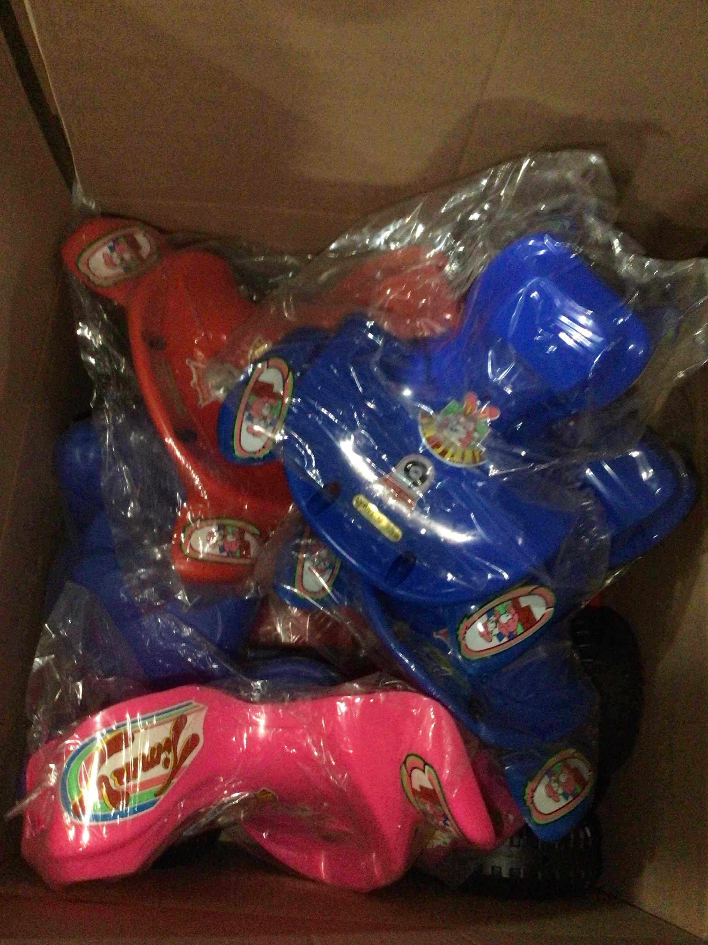 assorted parts for a Timmy ride on for kids 