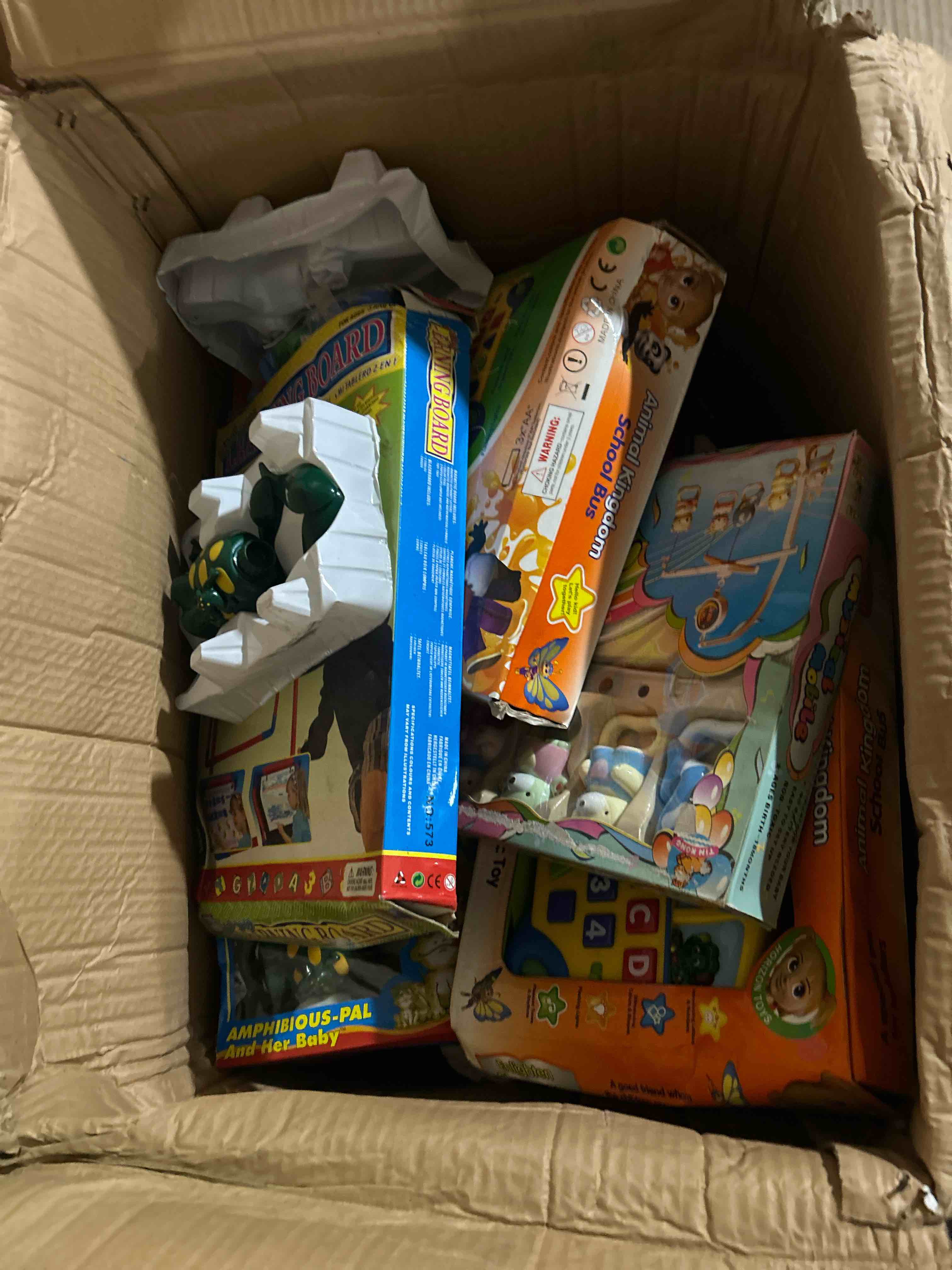 assorted box of toys ect…