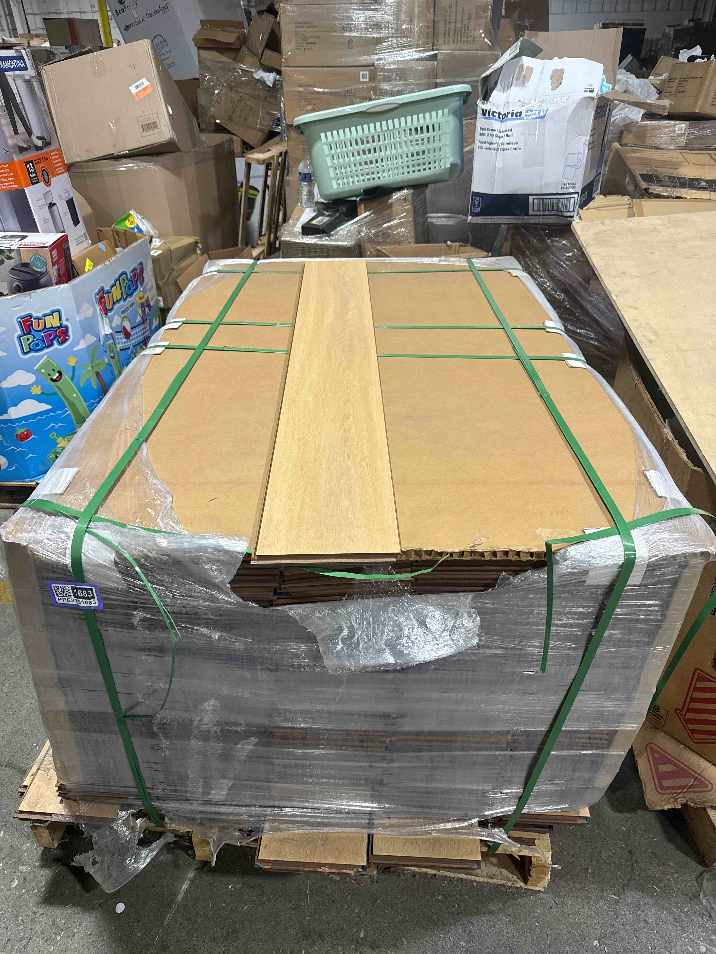 1200 sq ft of 12 mm laminate with attached  pad bid per sq ft 