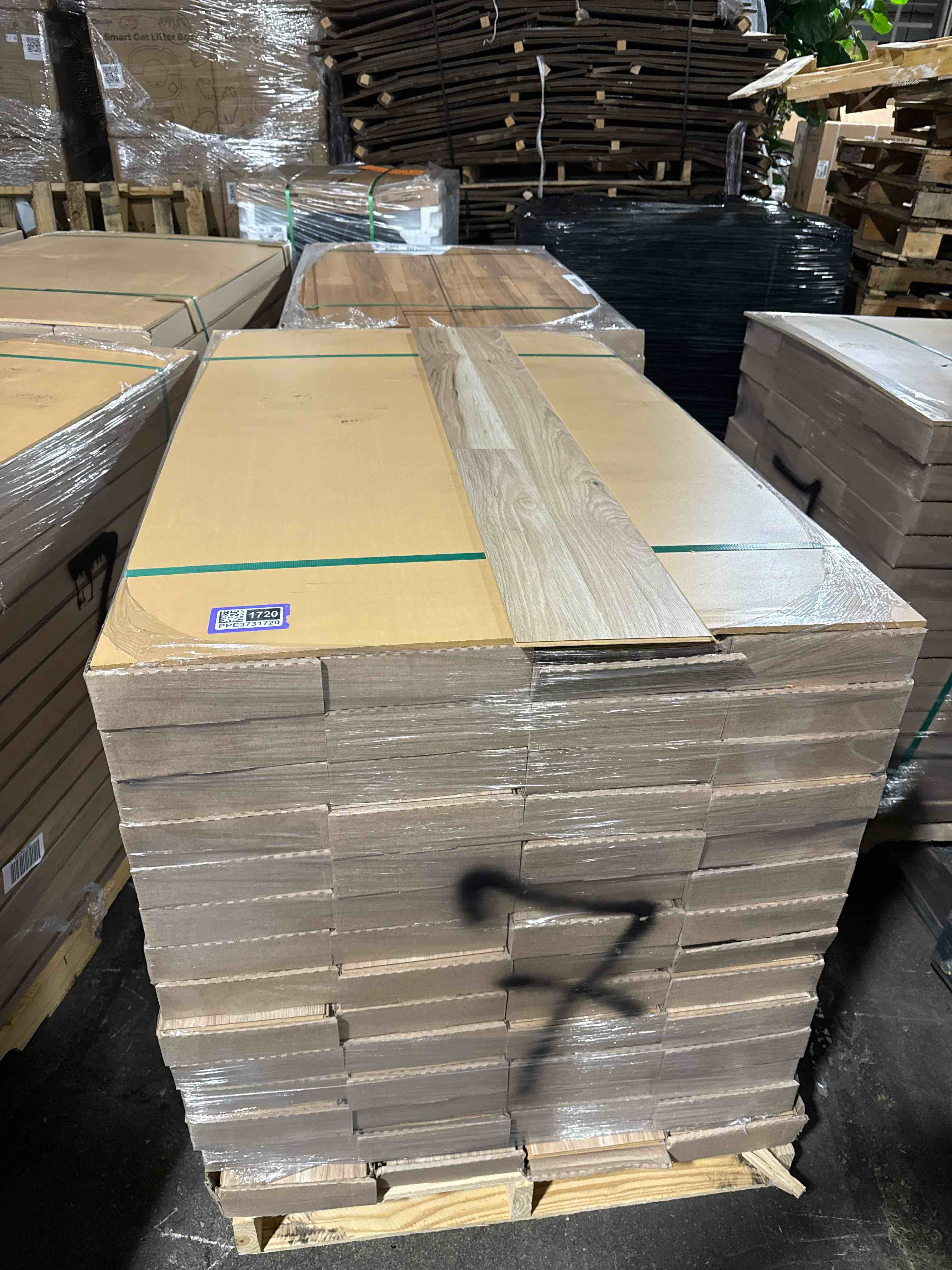 1376 sq ft of 7.75” x50.75” laminate flooring your bid per sq ft 