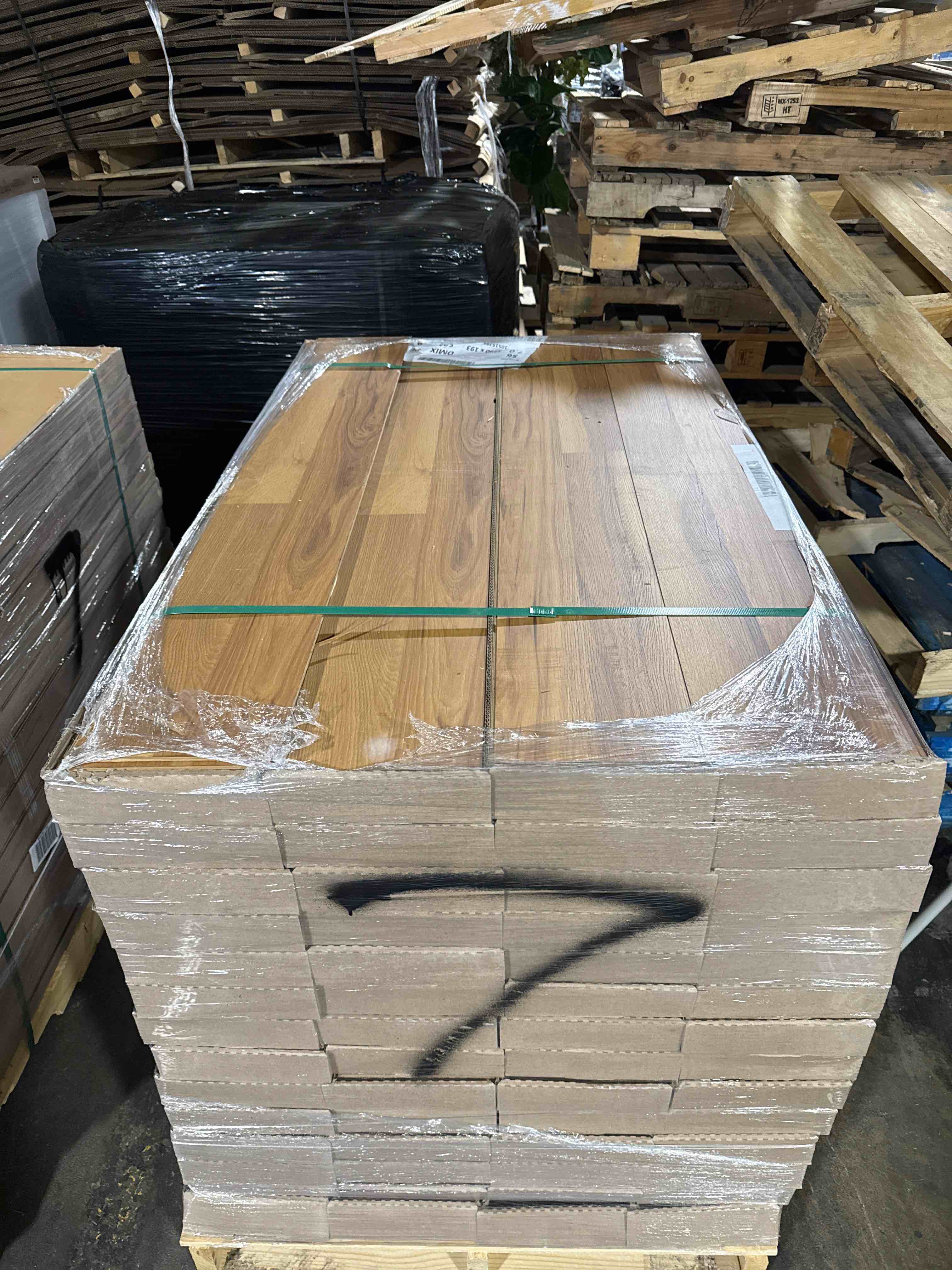 1376 sq ft of 7.75” x50.75” laminate flooring your bid per sq ft