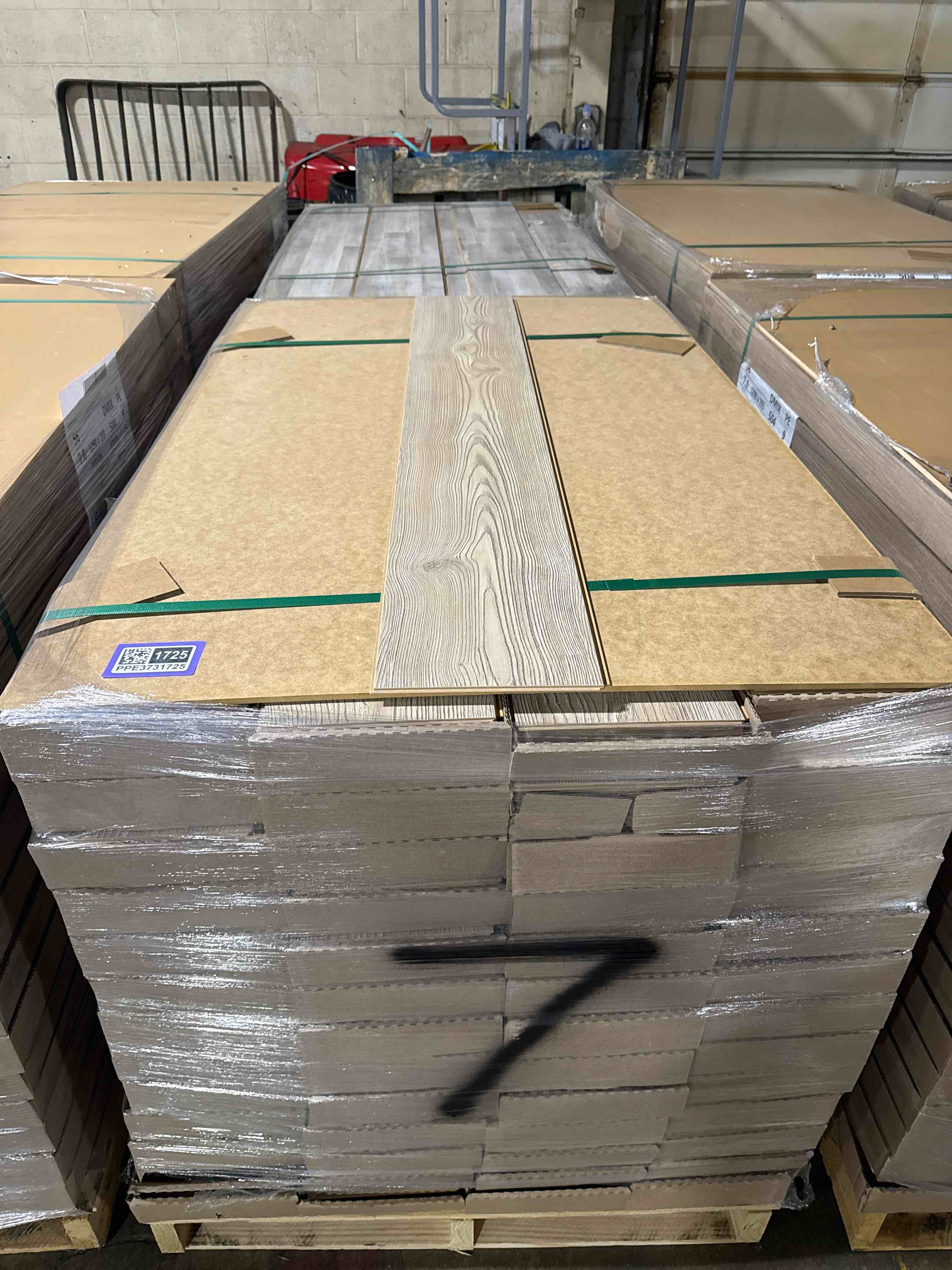 1376 sq ft of 7.75” x50.75” laminate flooring your bid per sq ft