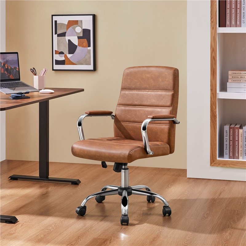 wanetta mid-back office chair with arms 360â° swivel