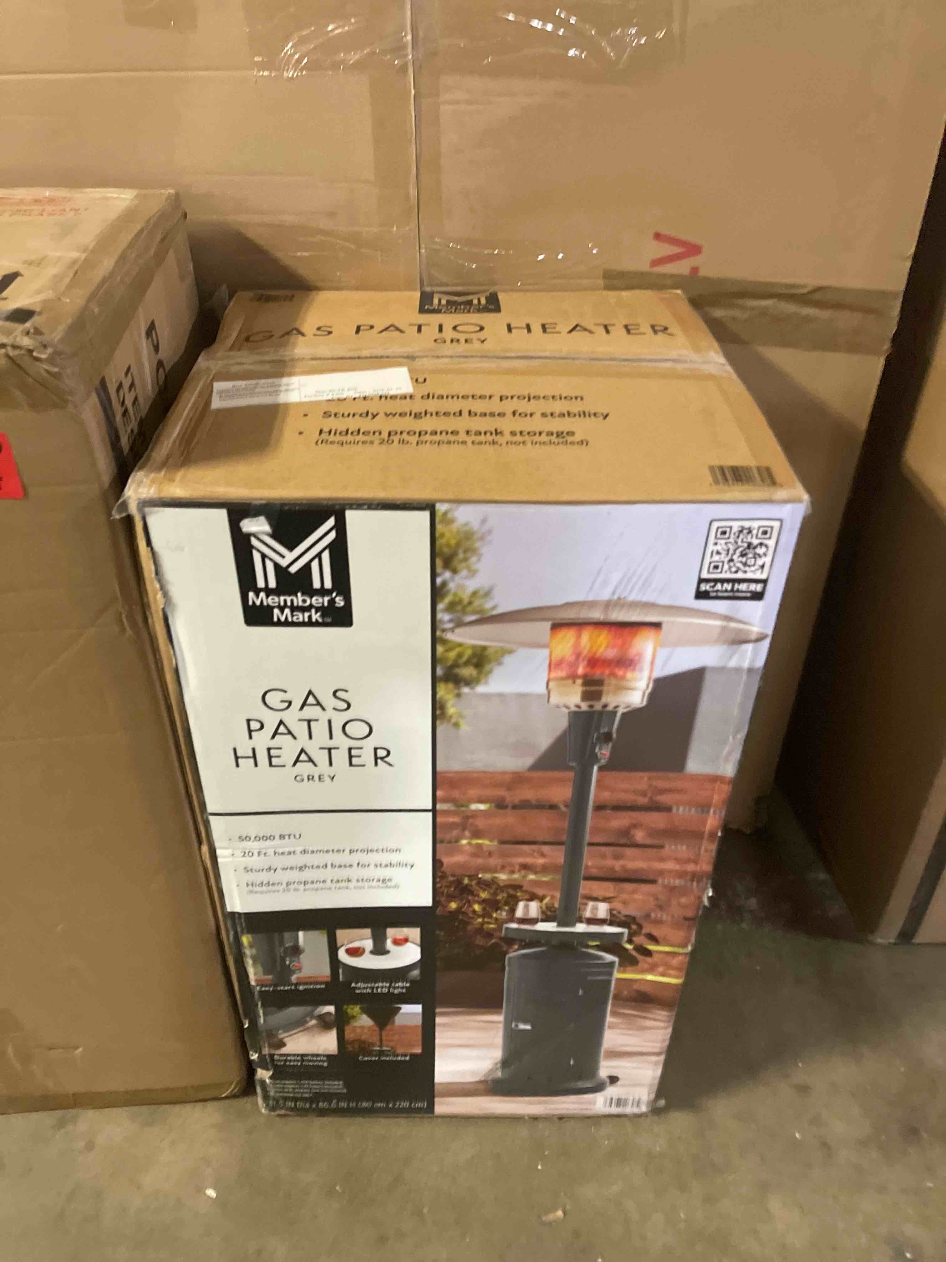 Condition photo showing New/Like New for 50,000 BTU Outdoor Heater Round Propane Patio Heater w/Burner - Grey