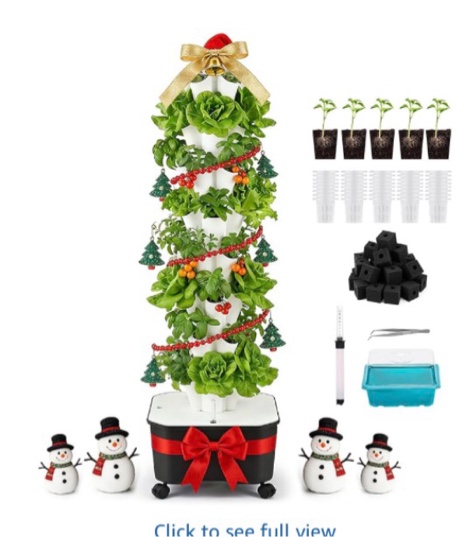 baoshishan vertical hydroponic garden tower, 40 pods 8 tiers hydroponics tower outdoor, vertical hyd