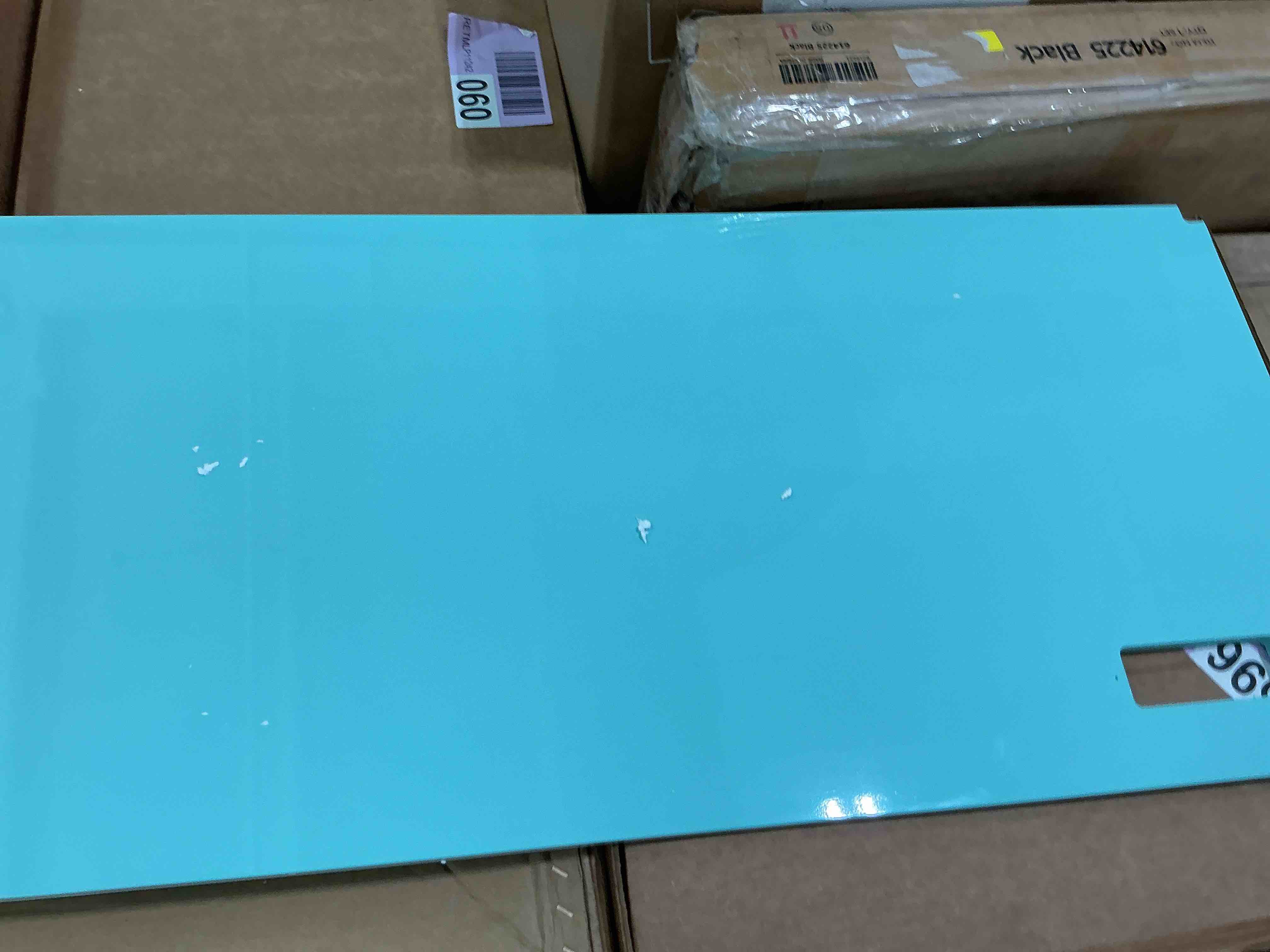 Condition photo showing Brand New for executive desk with wooden top, usb port and open metal base, lerfan 42" l x 20" w x 30" h rectangular home office writing desks