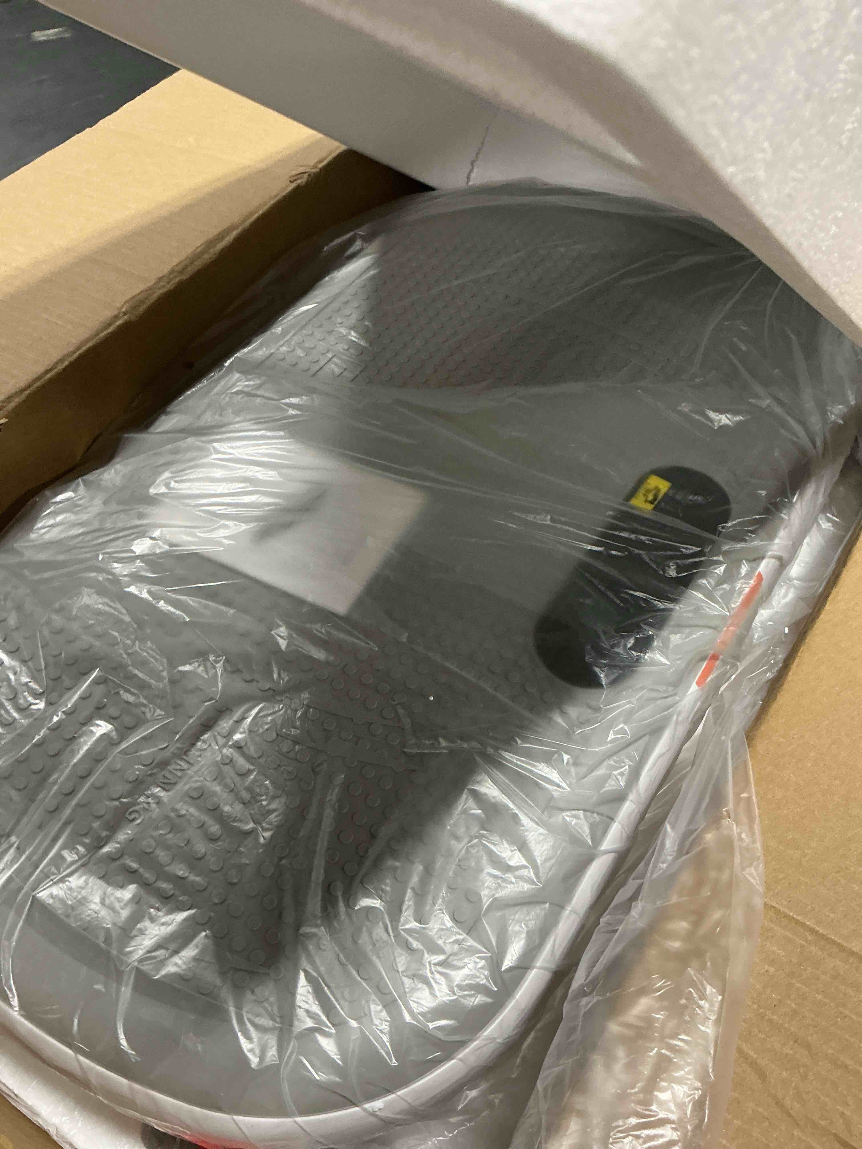 Condition photo showing New/Like New for merach vibration plate exercise machine, vibration plate 440 lbs capacity, bluetooth and silicone pedal, stimulate deep fat, vibration plate for lymphatic drainage, vibrating for weight loss white