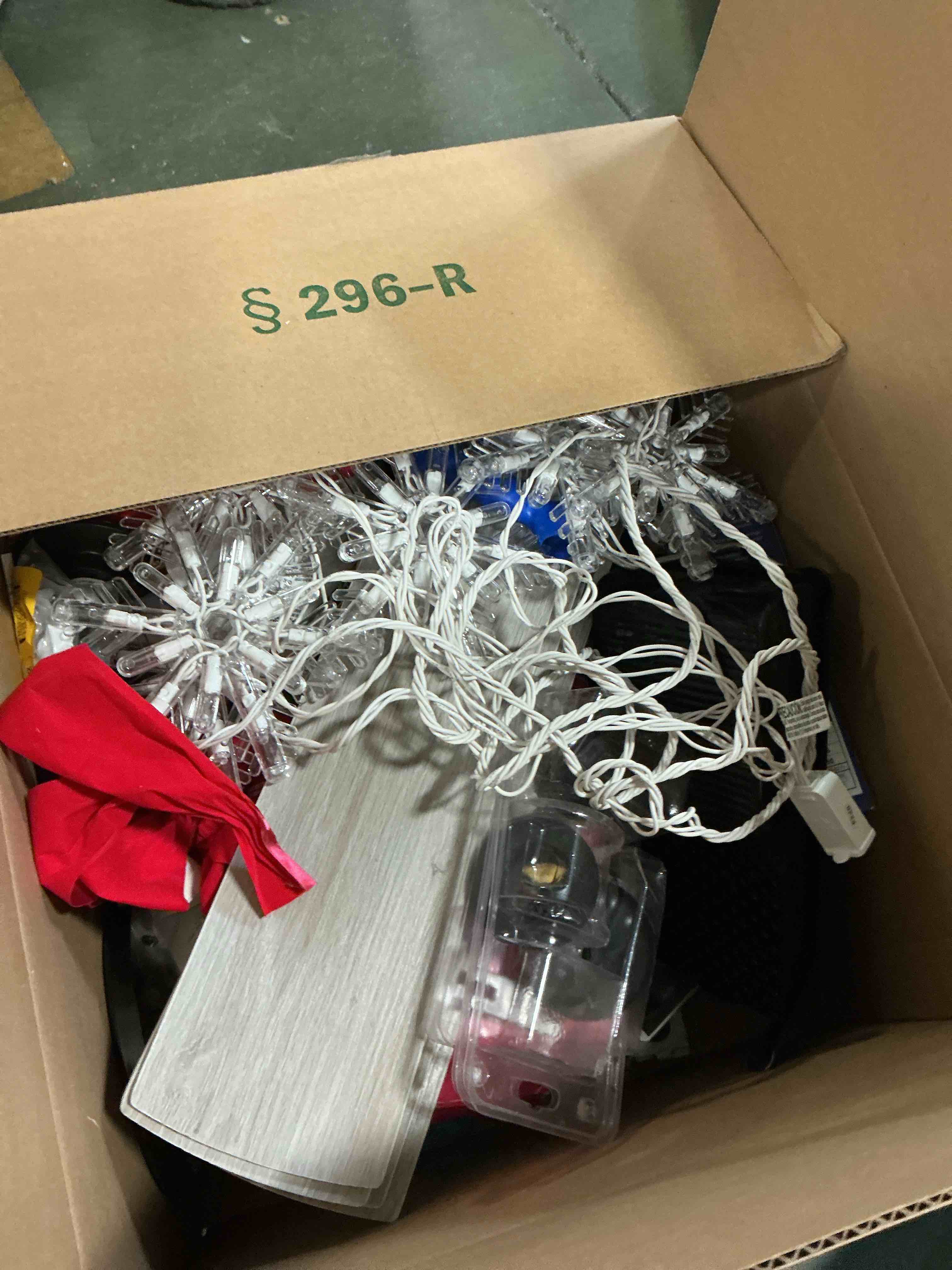 Condition photo showing As Is for Assorted Home Improvement Lot (Small Tools, Screw, Home Accessories, etc.)