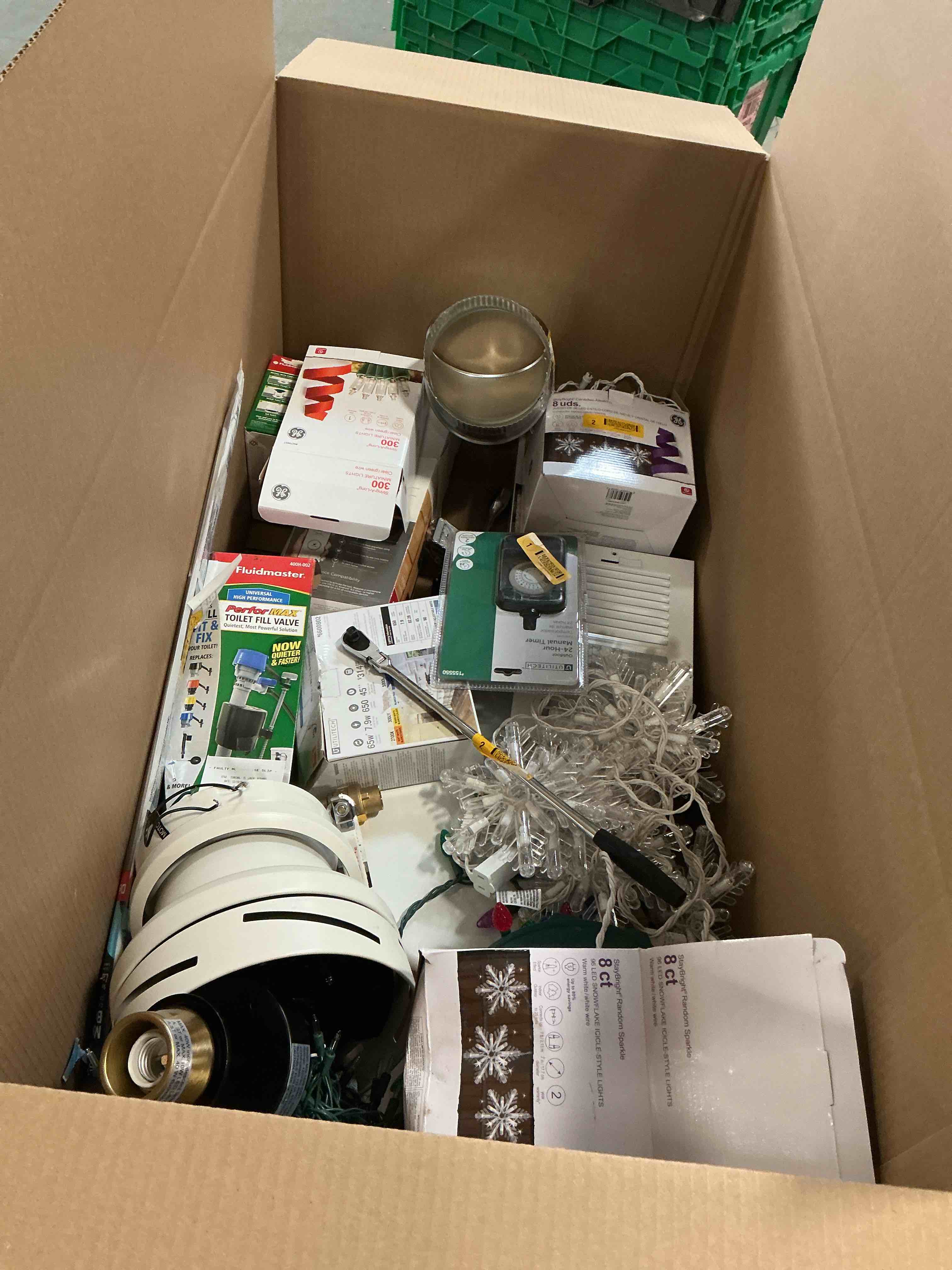 Condition photo showing As Is for Assorted Home Improvement Lot (Small Tools, Screw, Home Accessories, etc.)