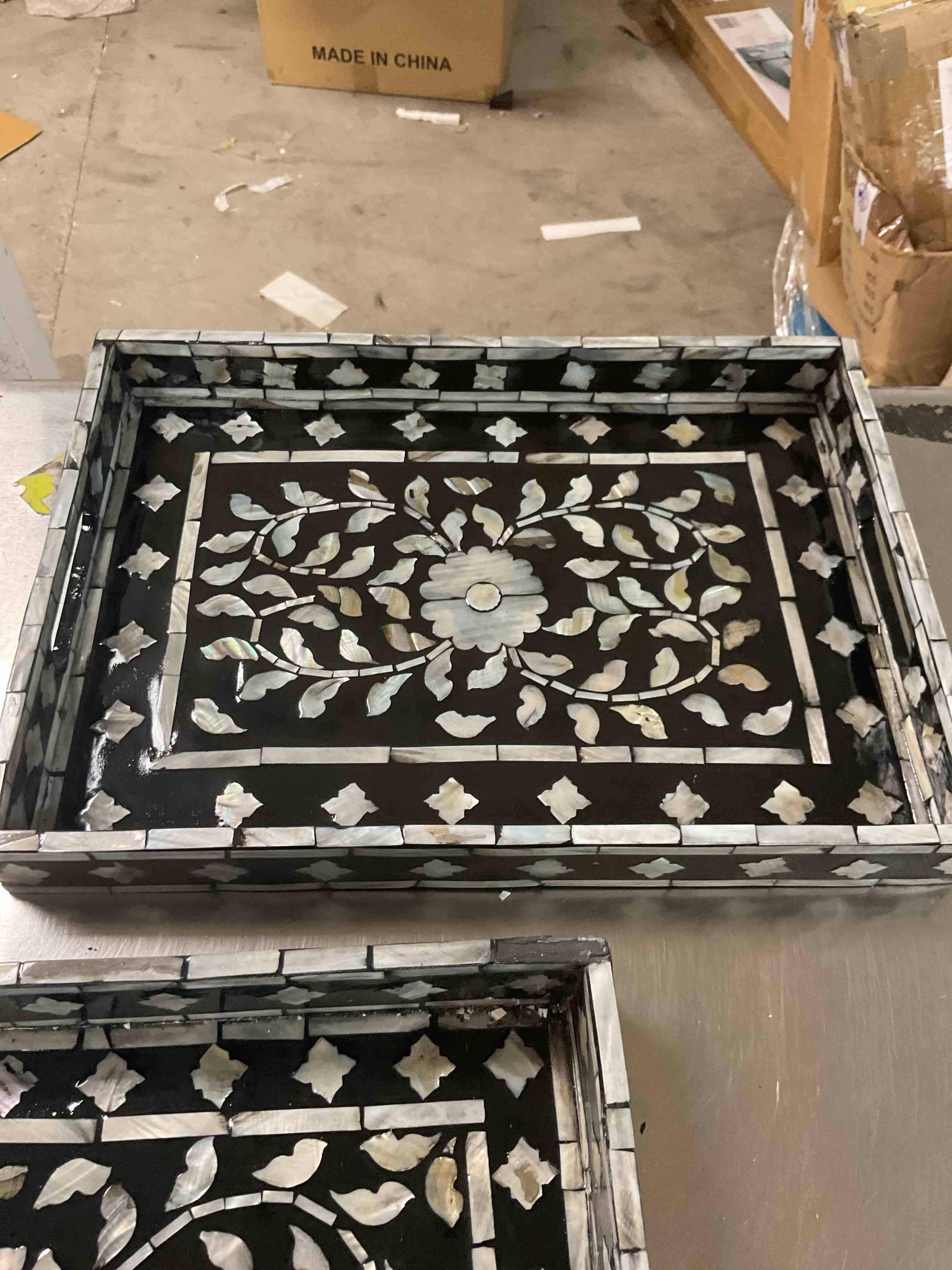 Beautiful porcelain trays set of two