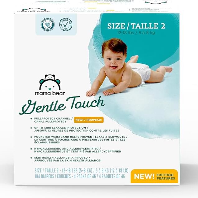 mama bear gentle touch size 2 diapers