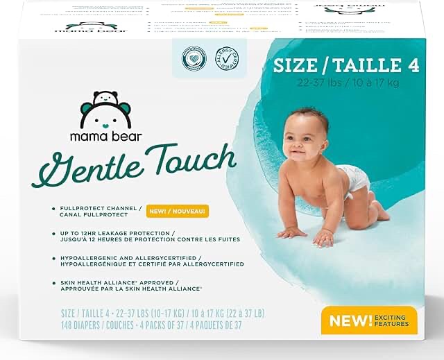 mama bear gentle touch size 4 diapers