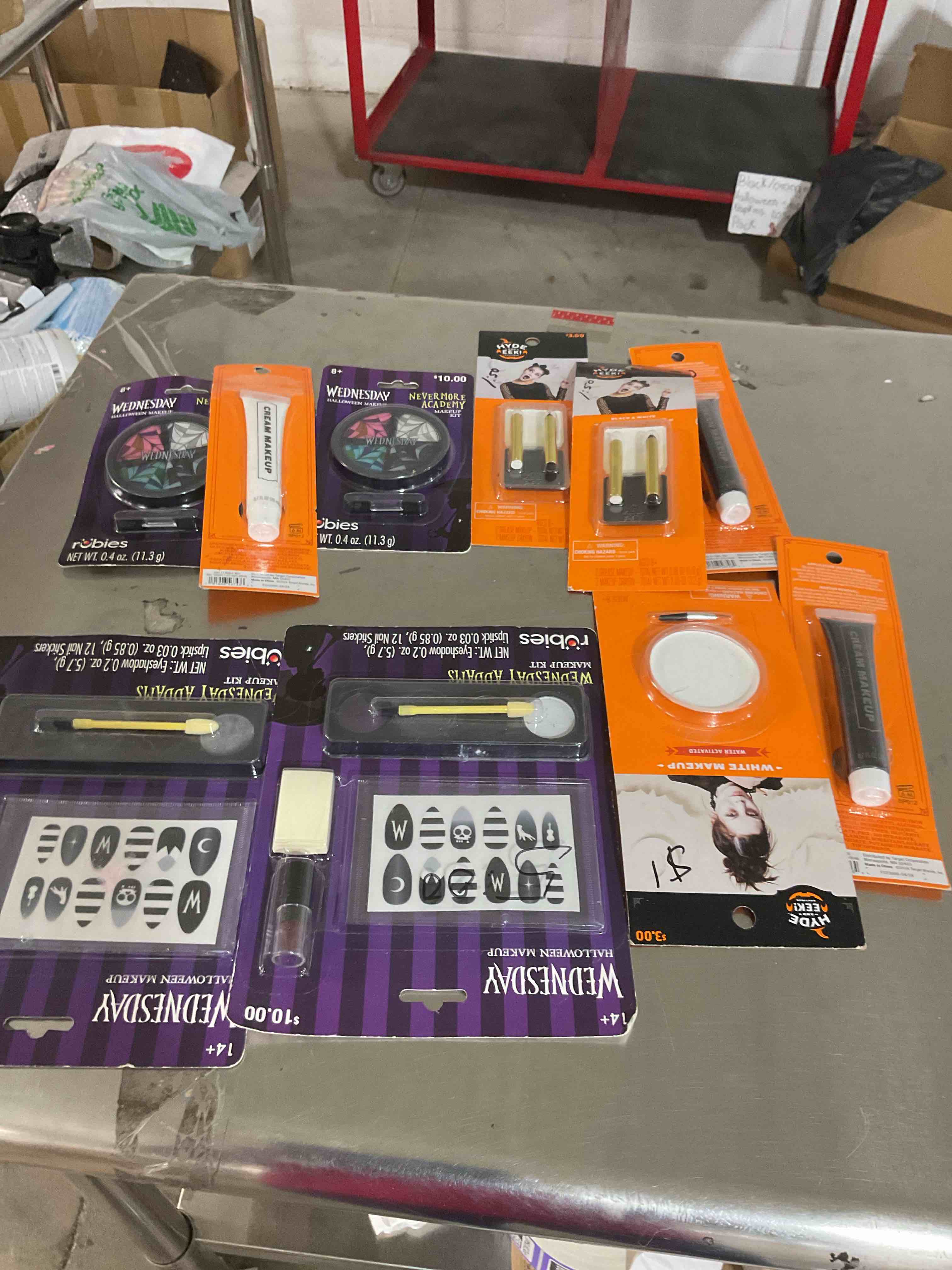 assorted Halloween makeup