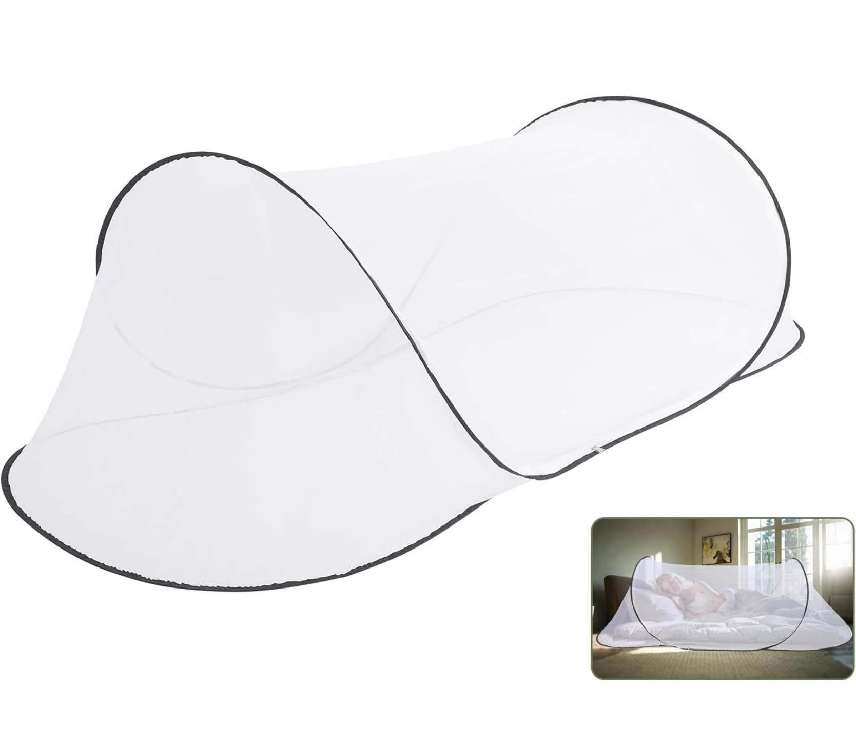 Large Up Tent, Portable Foldable Tent, Camping Net with Net Bottom, for Bed Camping Travel Patio